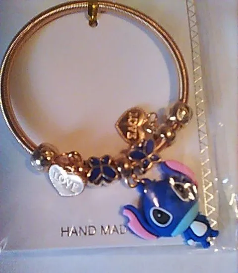 Product image for N18. Bracelet Stitch With Charms Stretchy New 