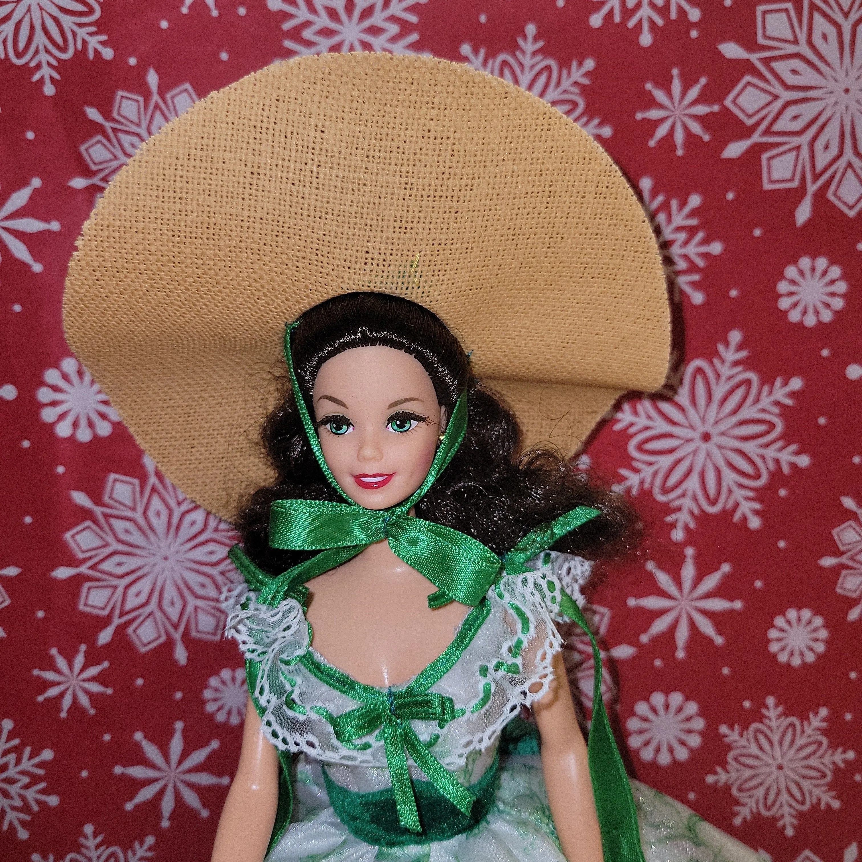 Barbie Doll as Scarlett O'Hara Gone with The Wind White and Green Dress W  Stand!  Whatnot: Shop, Sell, Connect