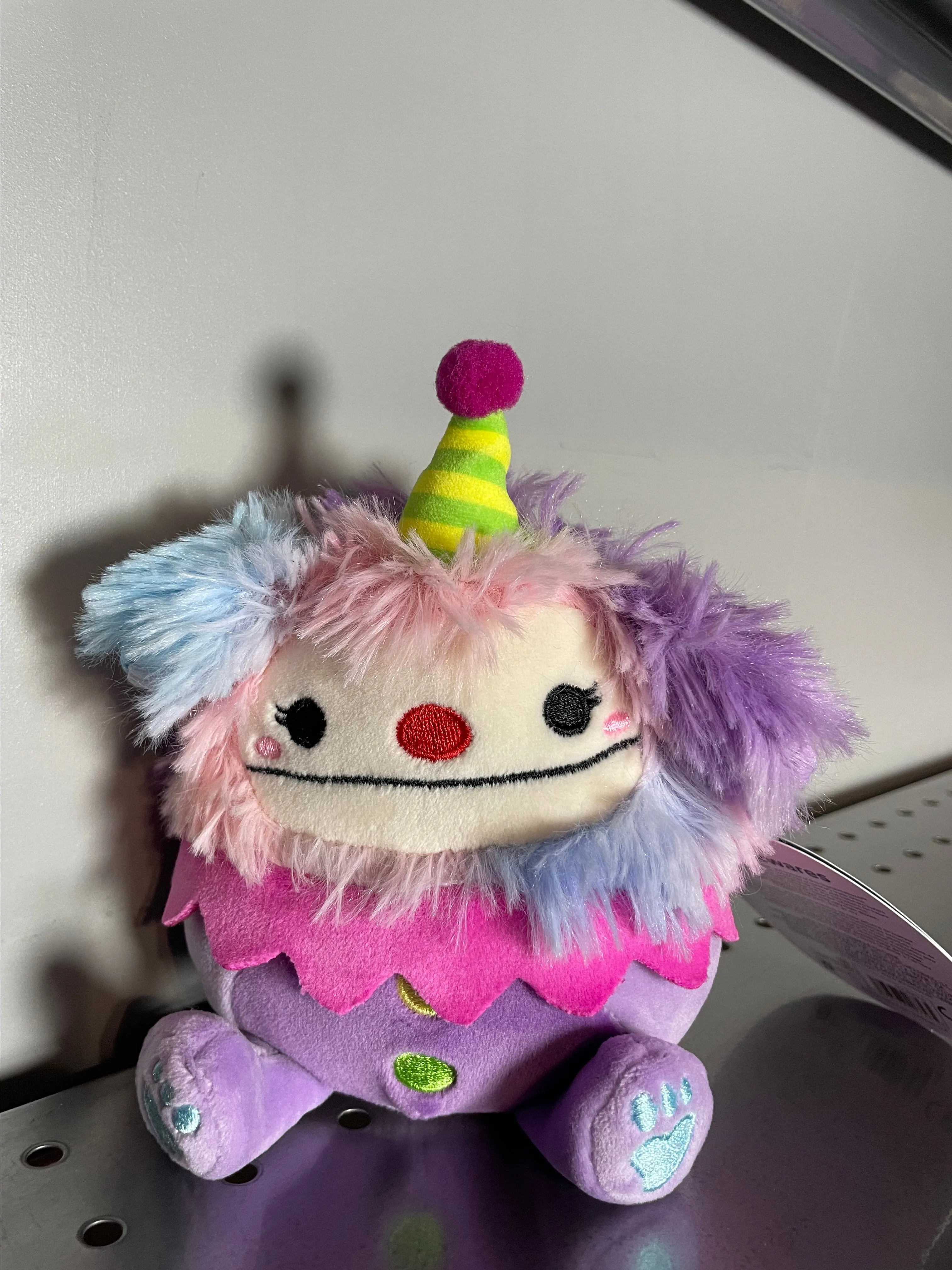 Product image for Squishmallows Yekaterina Bigfoot Clown Yeti 5" Plush  2024 Crossover Rare