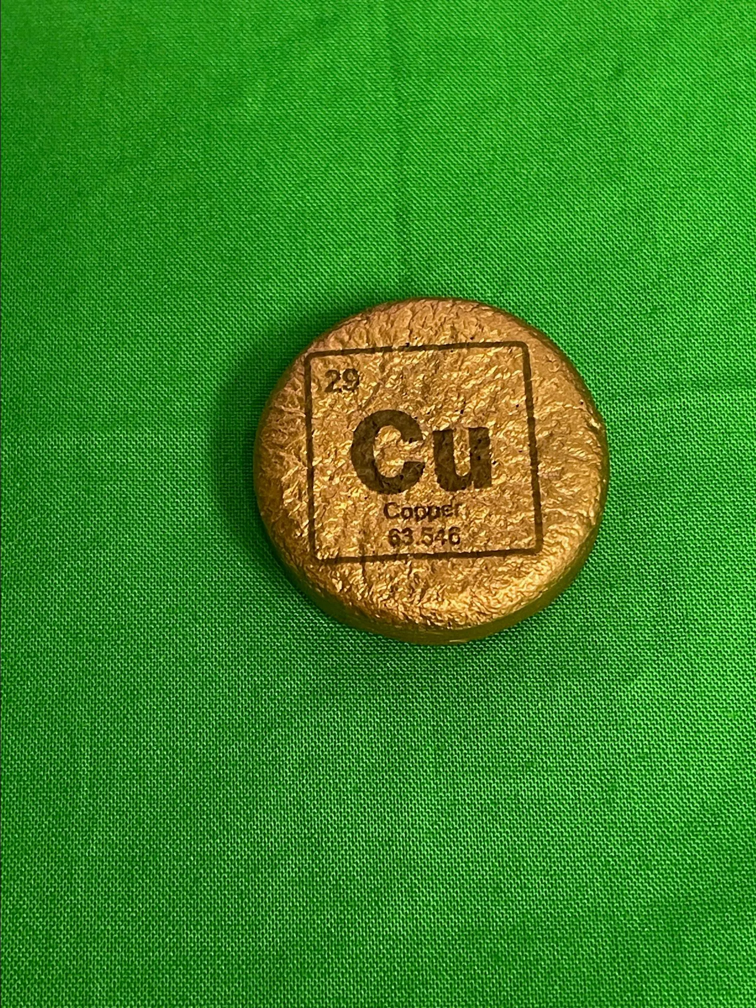 Product image for 3.4 oz Copper Poured Round