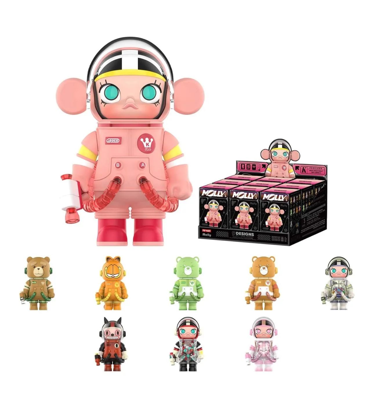 Product image for POPMART Mega Space Molly 100% Series 3 - SEALED BOX - NEW - ALL 9