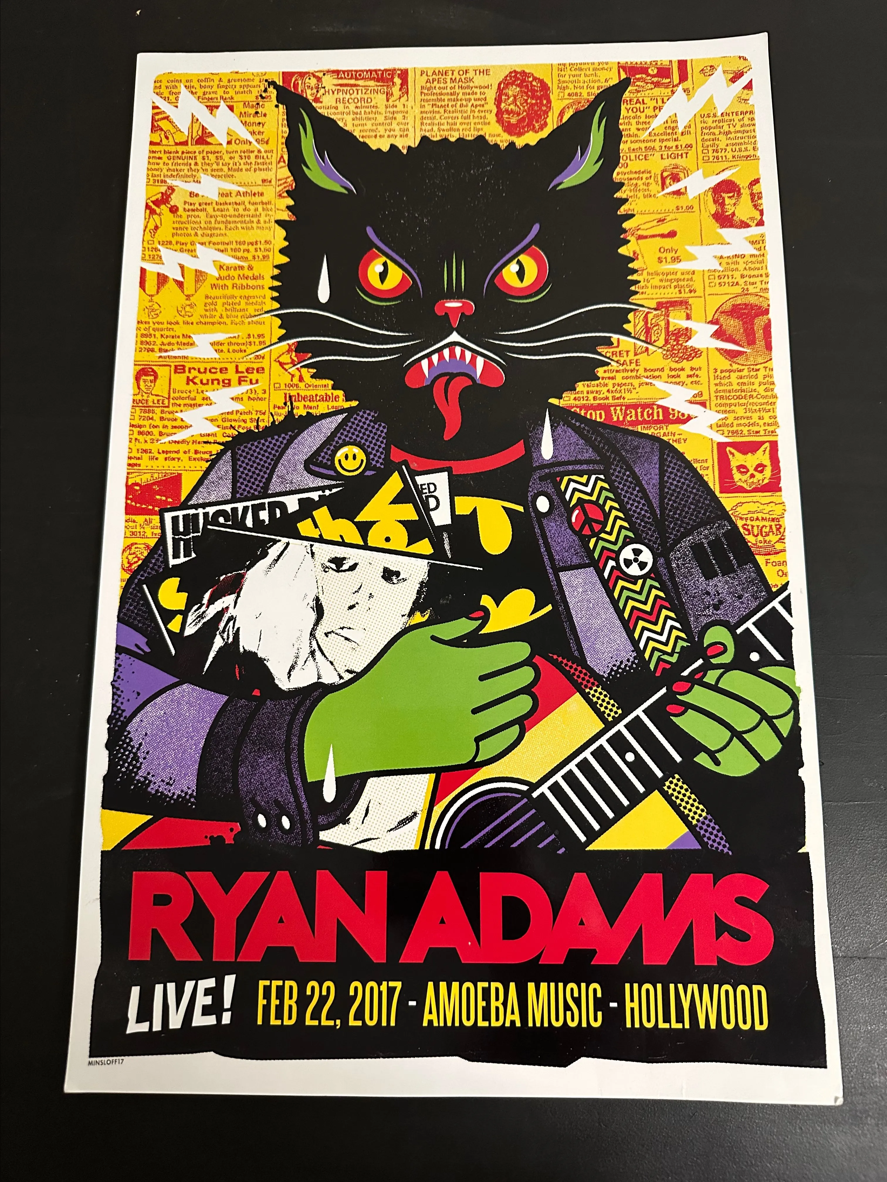 Product image for RYAN ADAMS POSTER | LIVE AT AMOEBA RECORDS 2.22.17