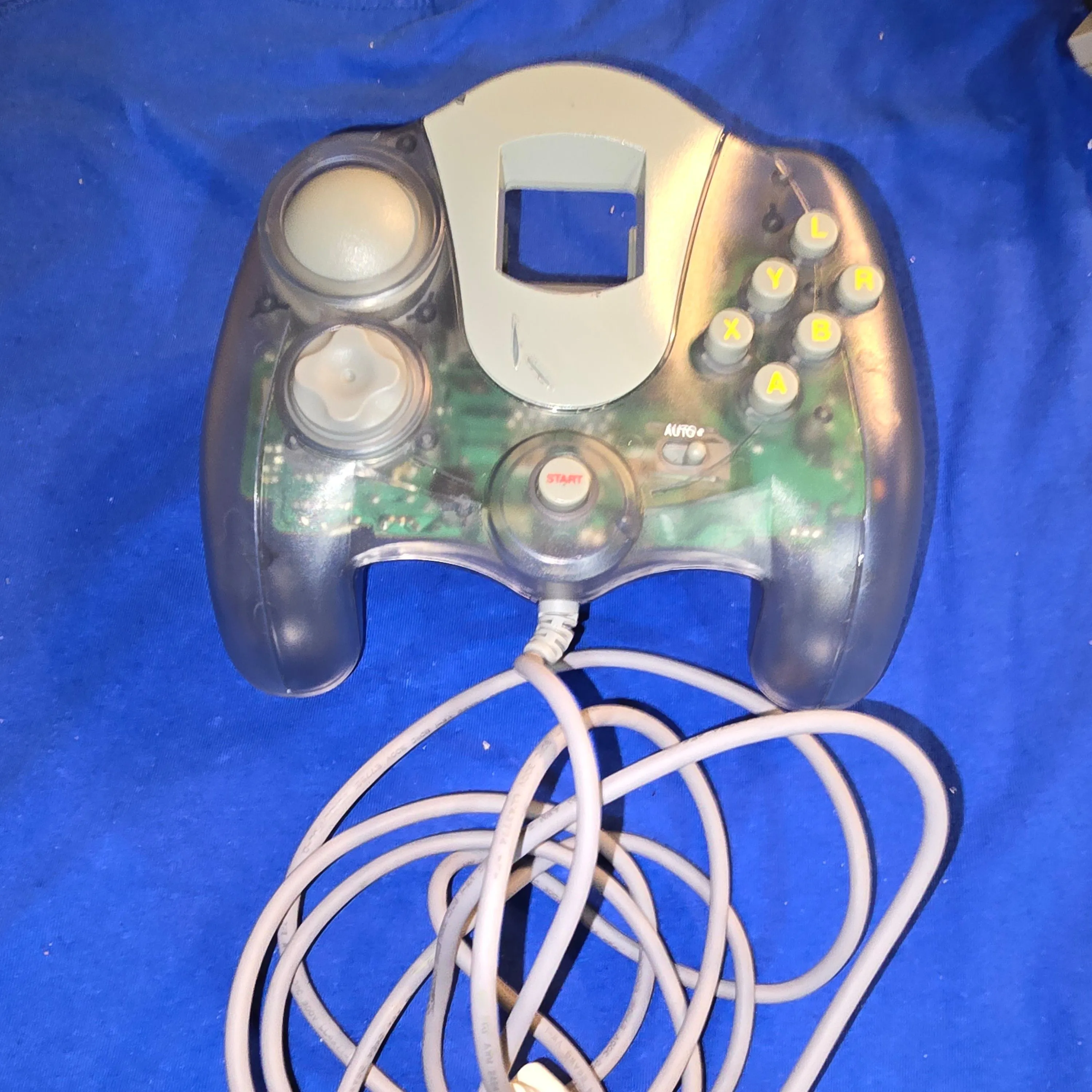 Product image for sega dreamcast rare clear controller xl with turbo