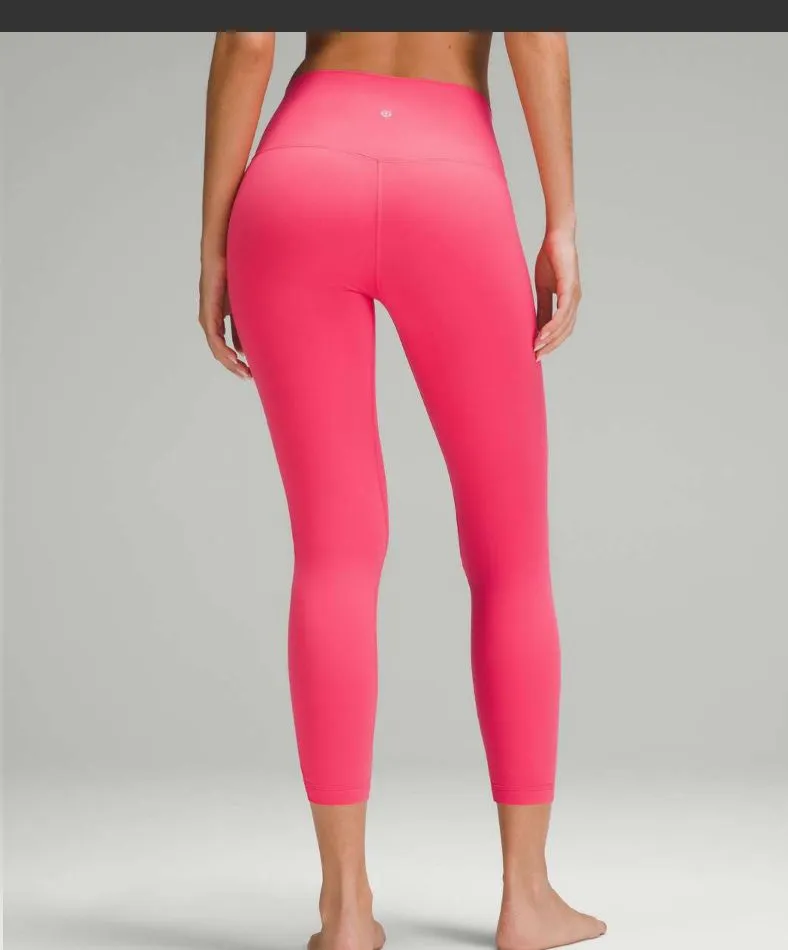Product image for 027 GUC Align HR Pant 25" Sz. 2 Glaze Pink (double lined)