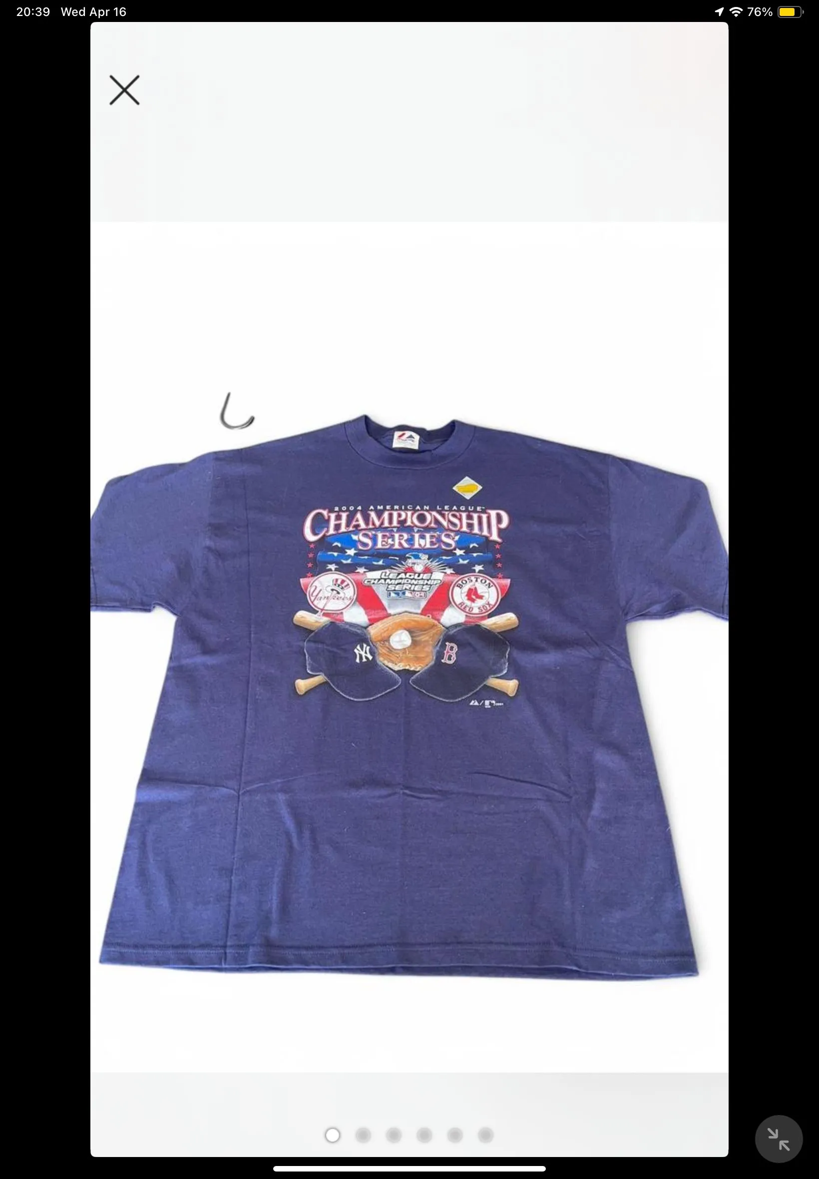 Product image for Yankees/RedSox 2004 ALCS Majestic shirt