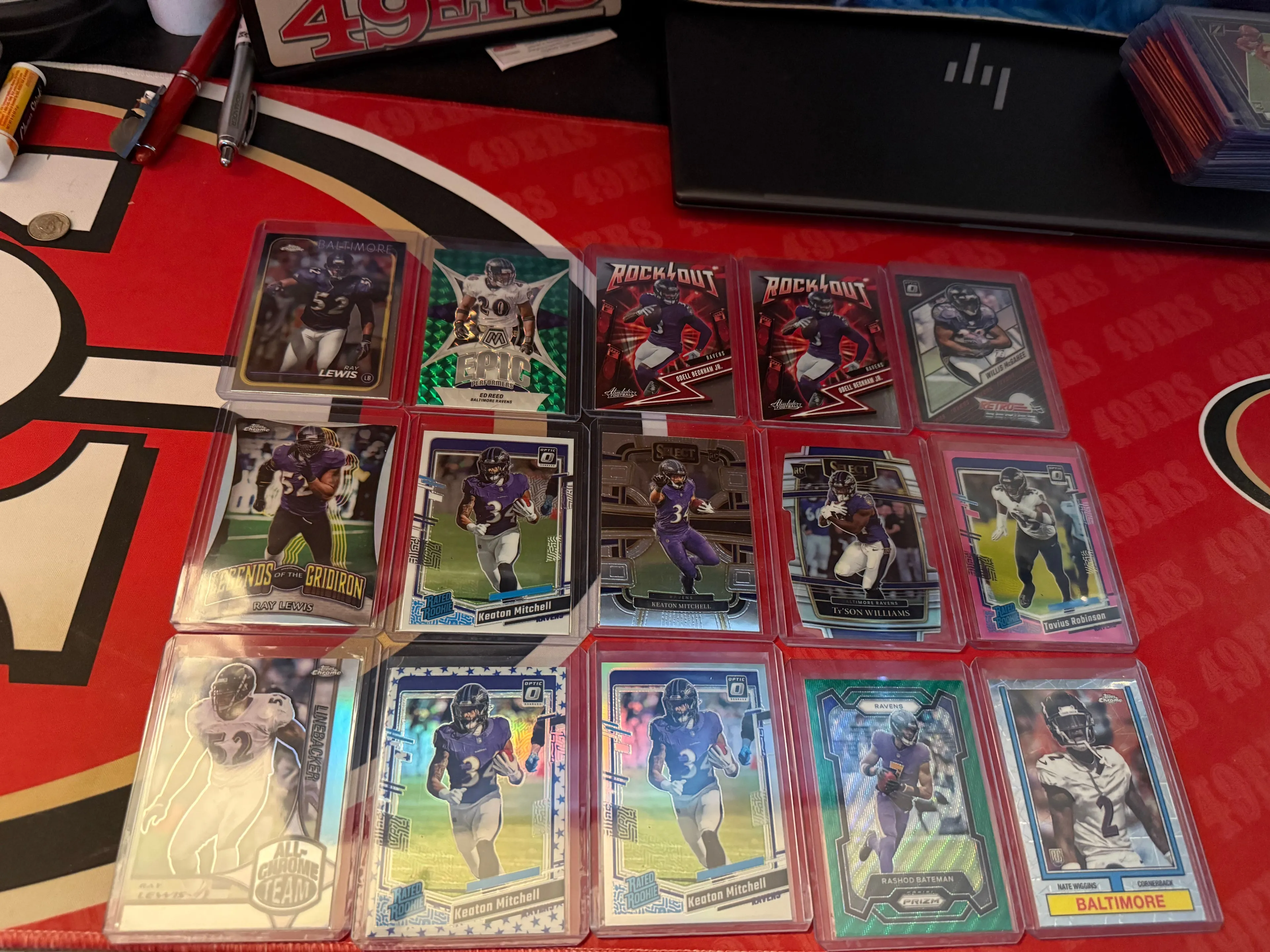 Product image for Ravens card lot
