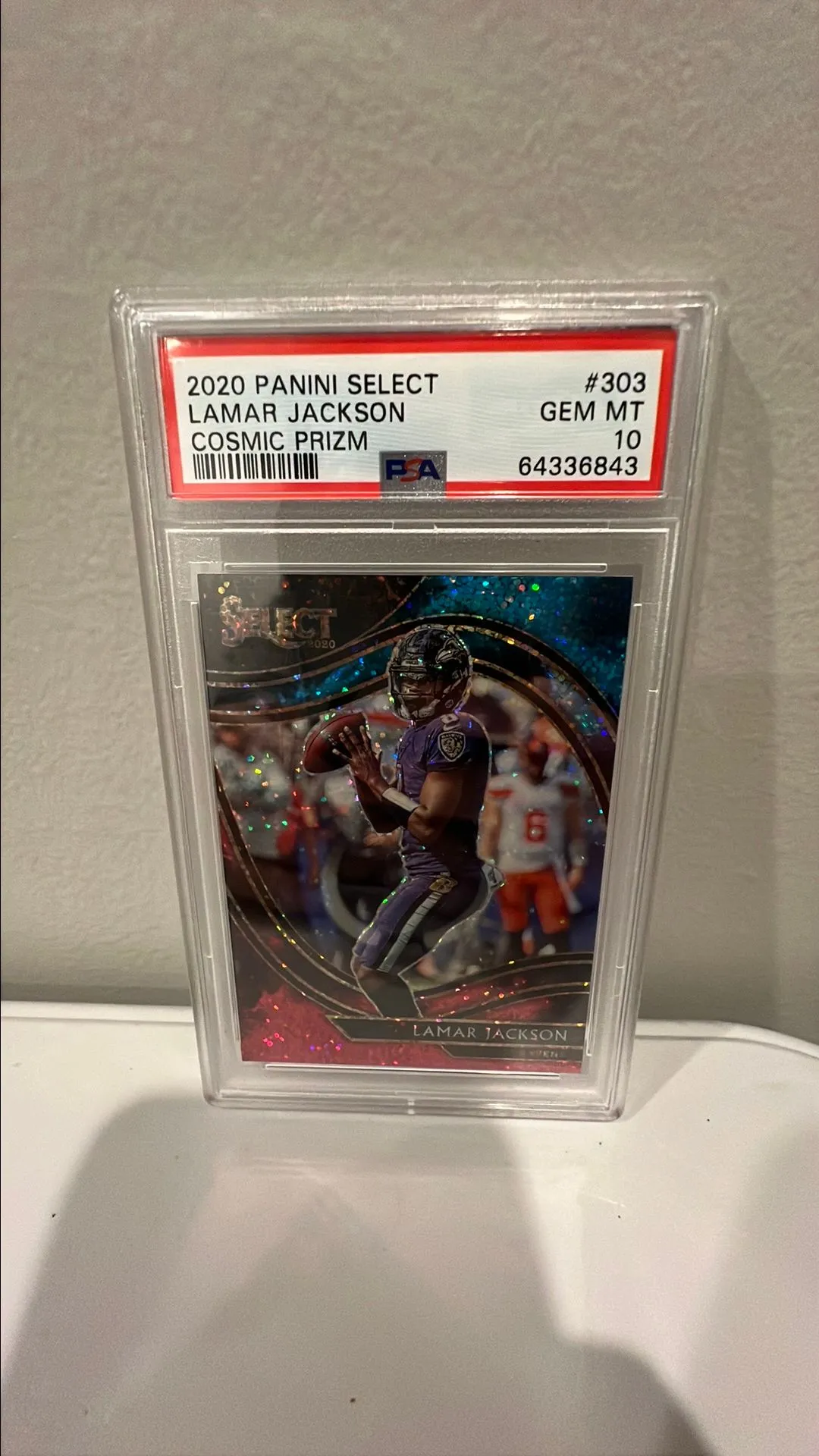 Product image for 2020 Panini Select Lamar Jackson Cosmic Prizm #303