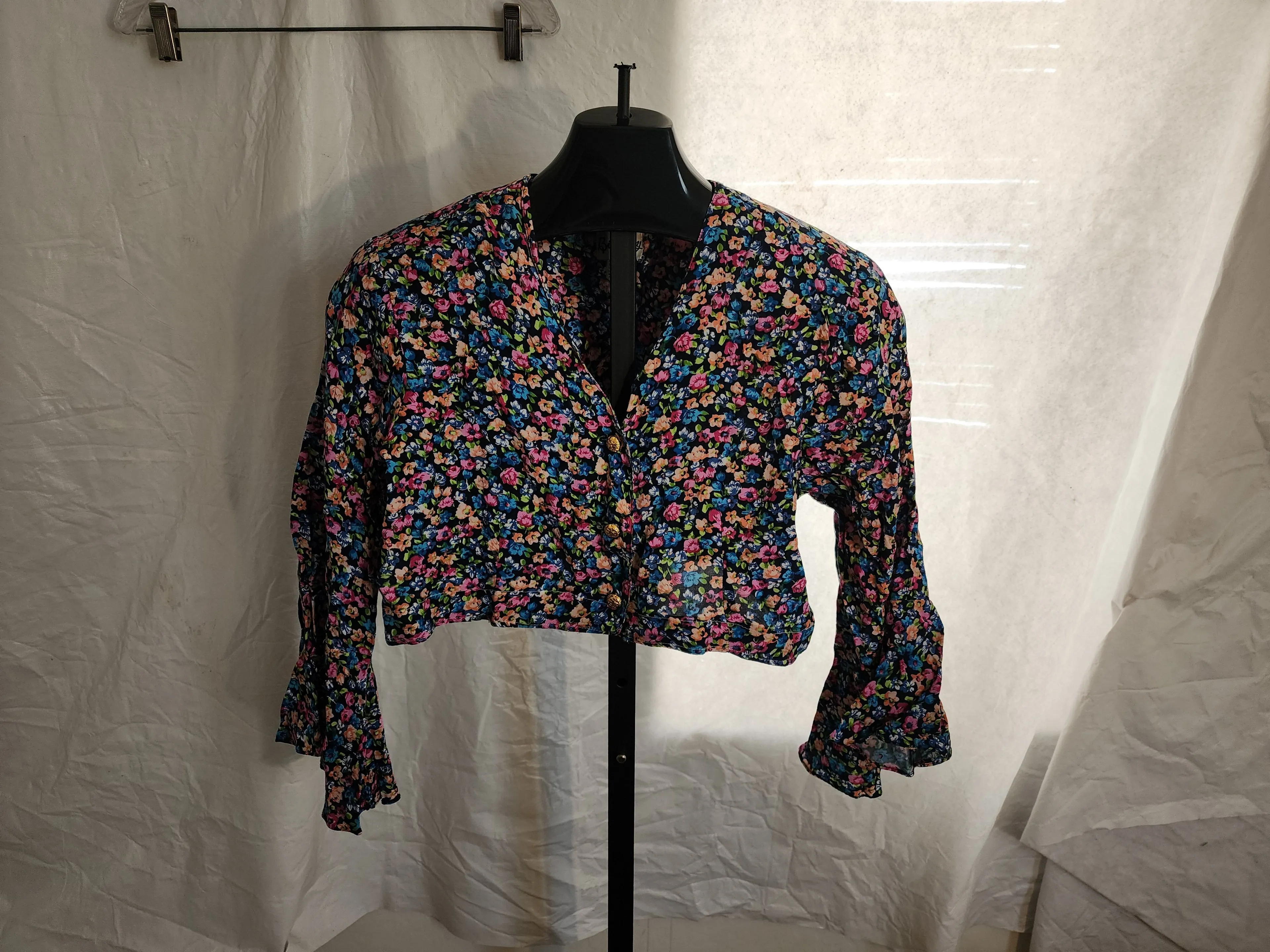 Product image for 1990s BillLeroy Multi Color Bolero Style Top