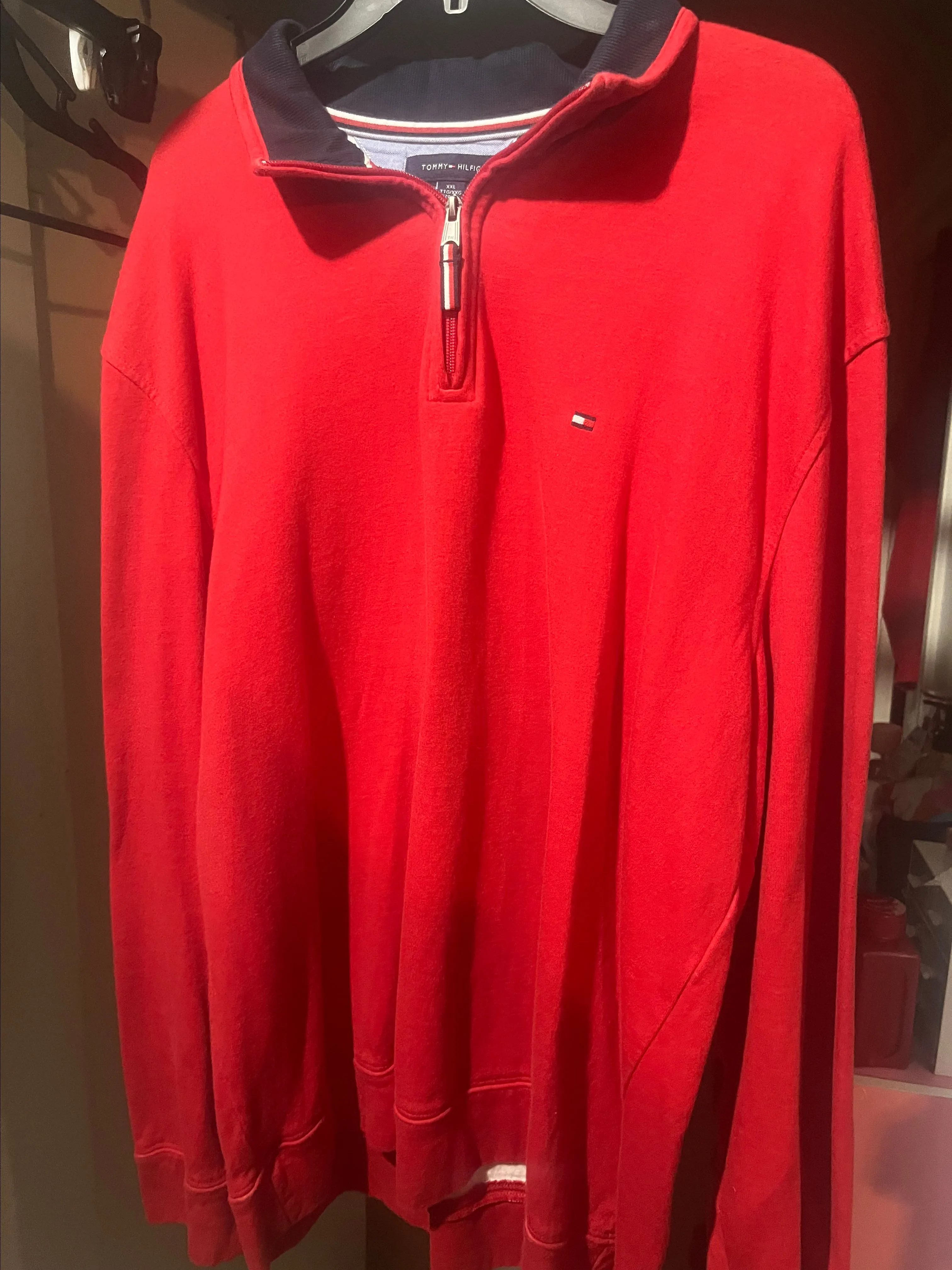 Product image for Red Tommy Hilfiger sweater