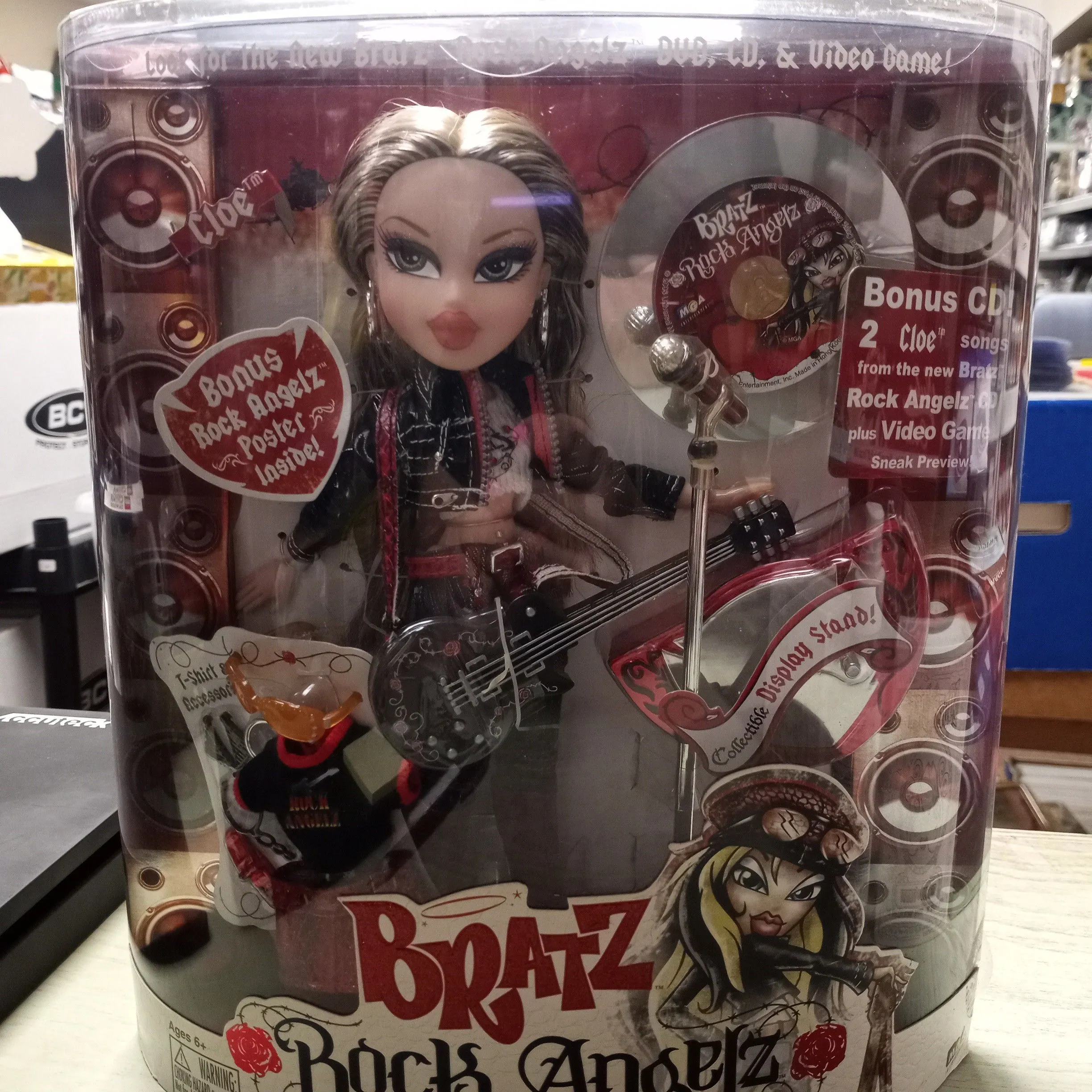 Product image for Bratz Rock Angelz Rare Cloe Doll w/ Bonus CD