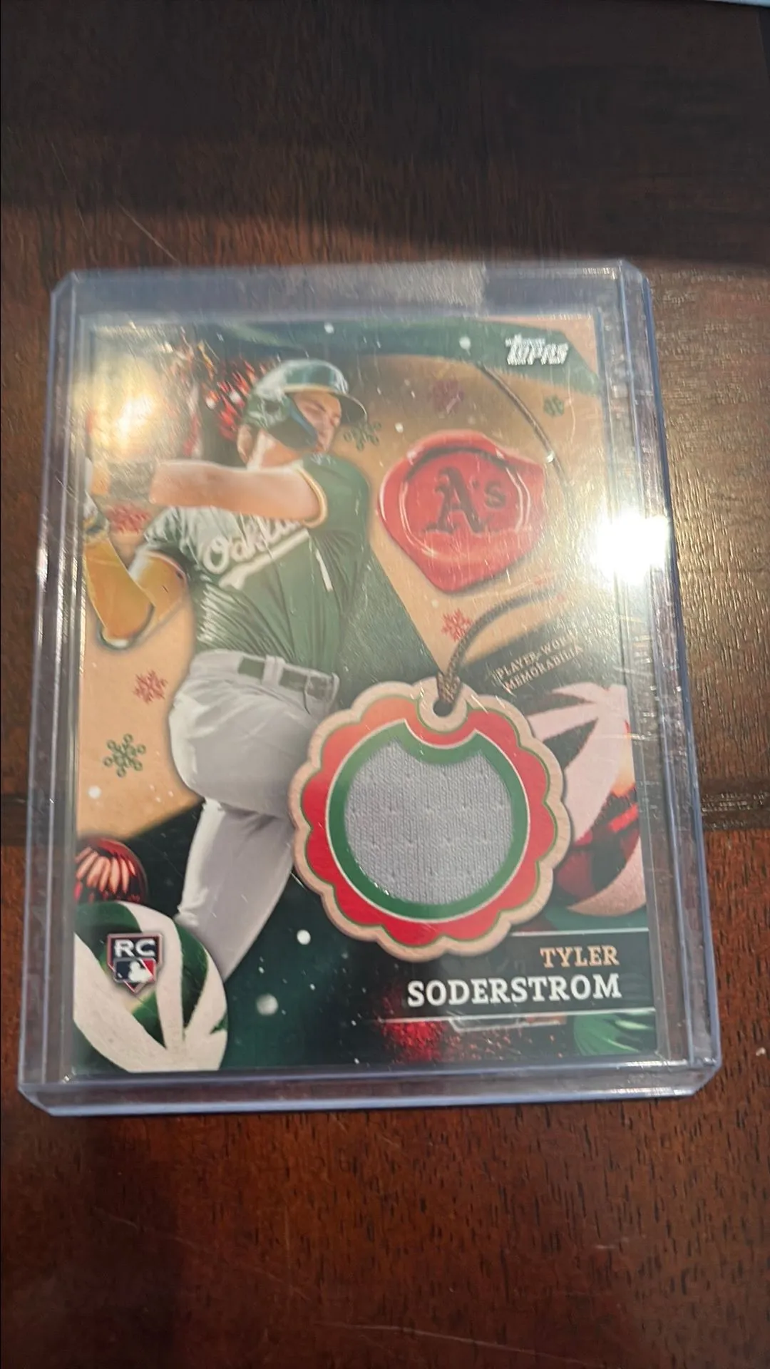 Product image for 2024 Topps Holiday Rookie Patch Tyler Soderstrom RC