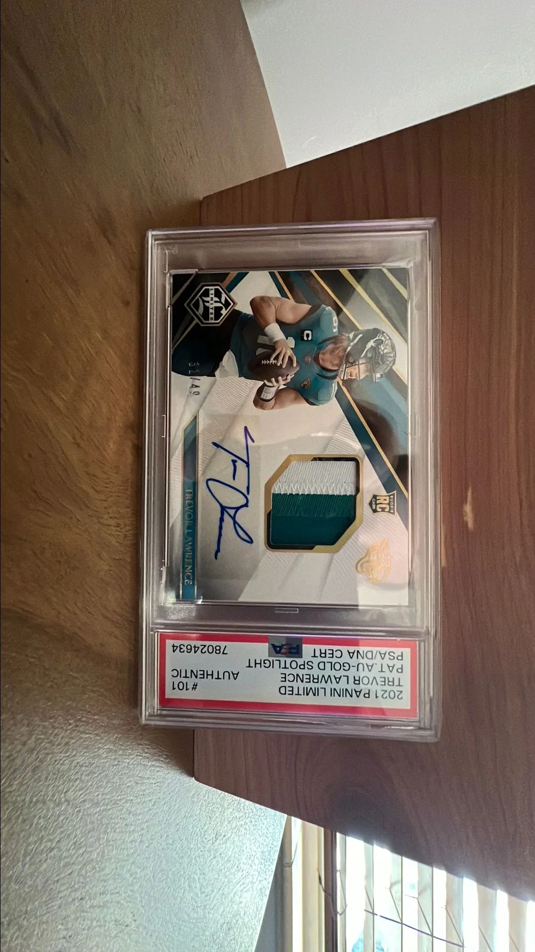 Product image for Trevor Lawrence Rpa gold spotlight /49