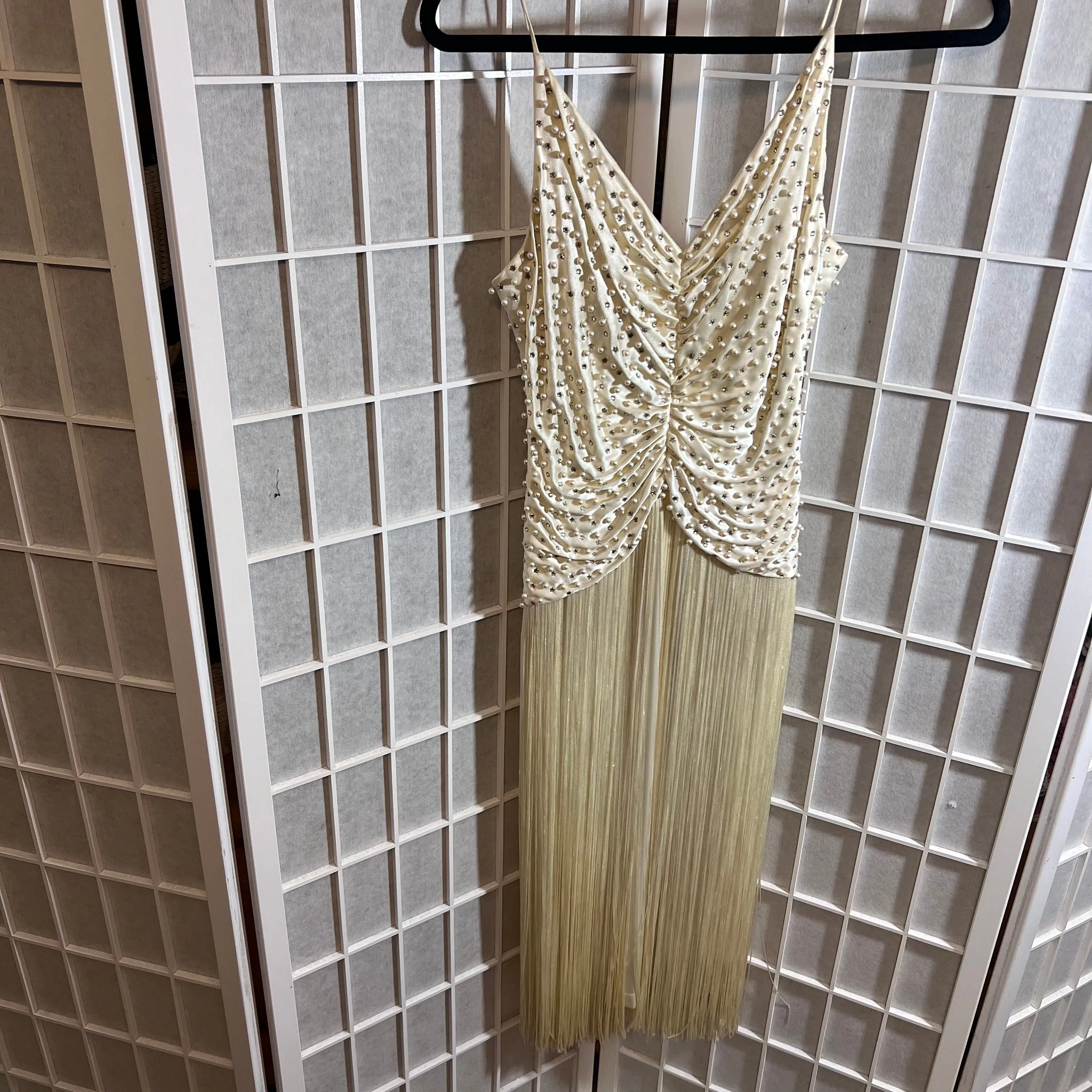 Vintage Neiman Marcus Formal / Wedding Dress - Diamonds & Pearls Fringe  Dress  Whatnot: Shop, Sell, Connect