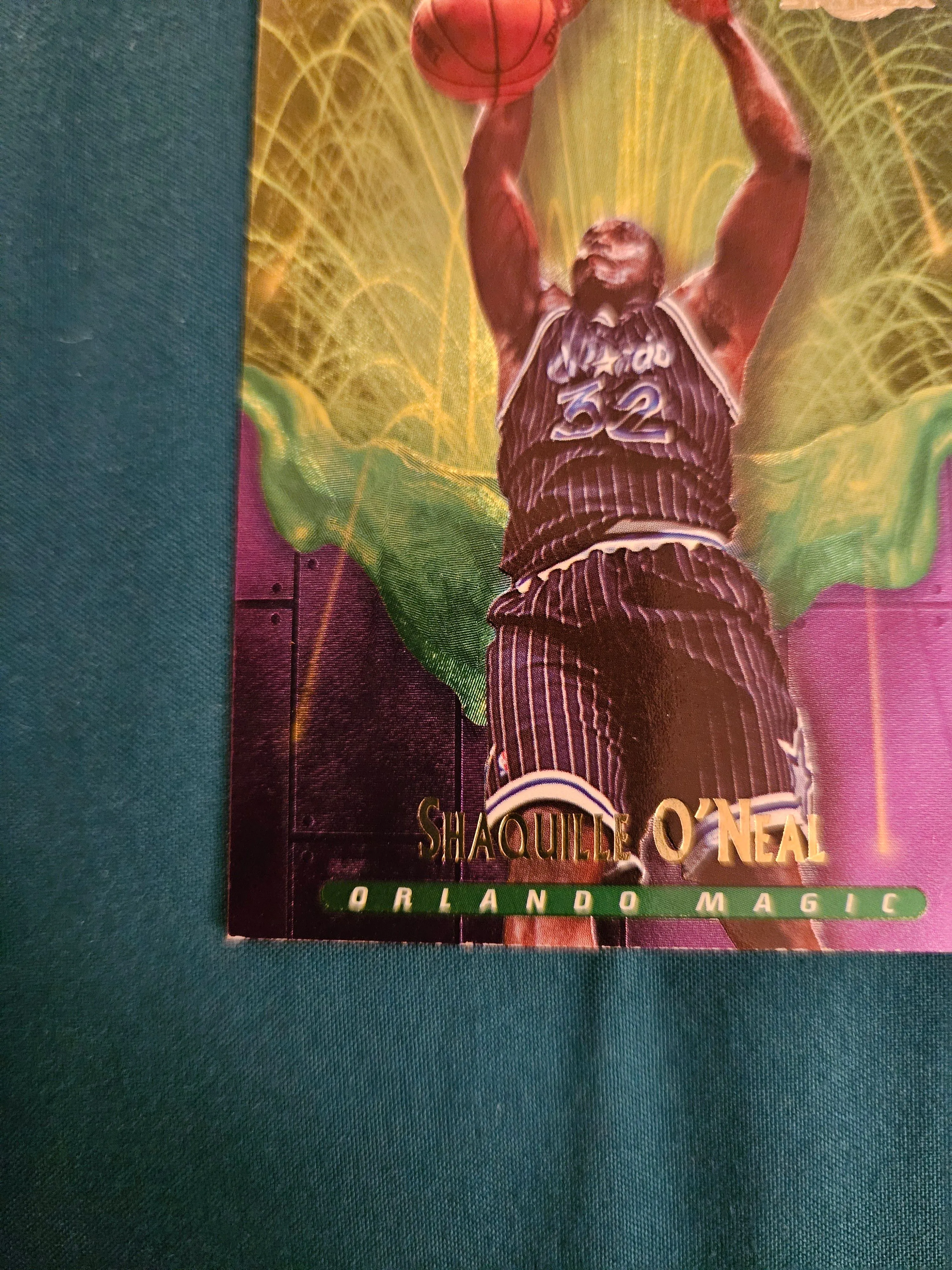 rare shaquille o'neal cards Shaquille Shaq O'Neal Autographed 1996-97 Fleer Metal Card #183 Los An — RSA main image 1