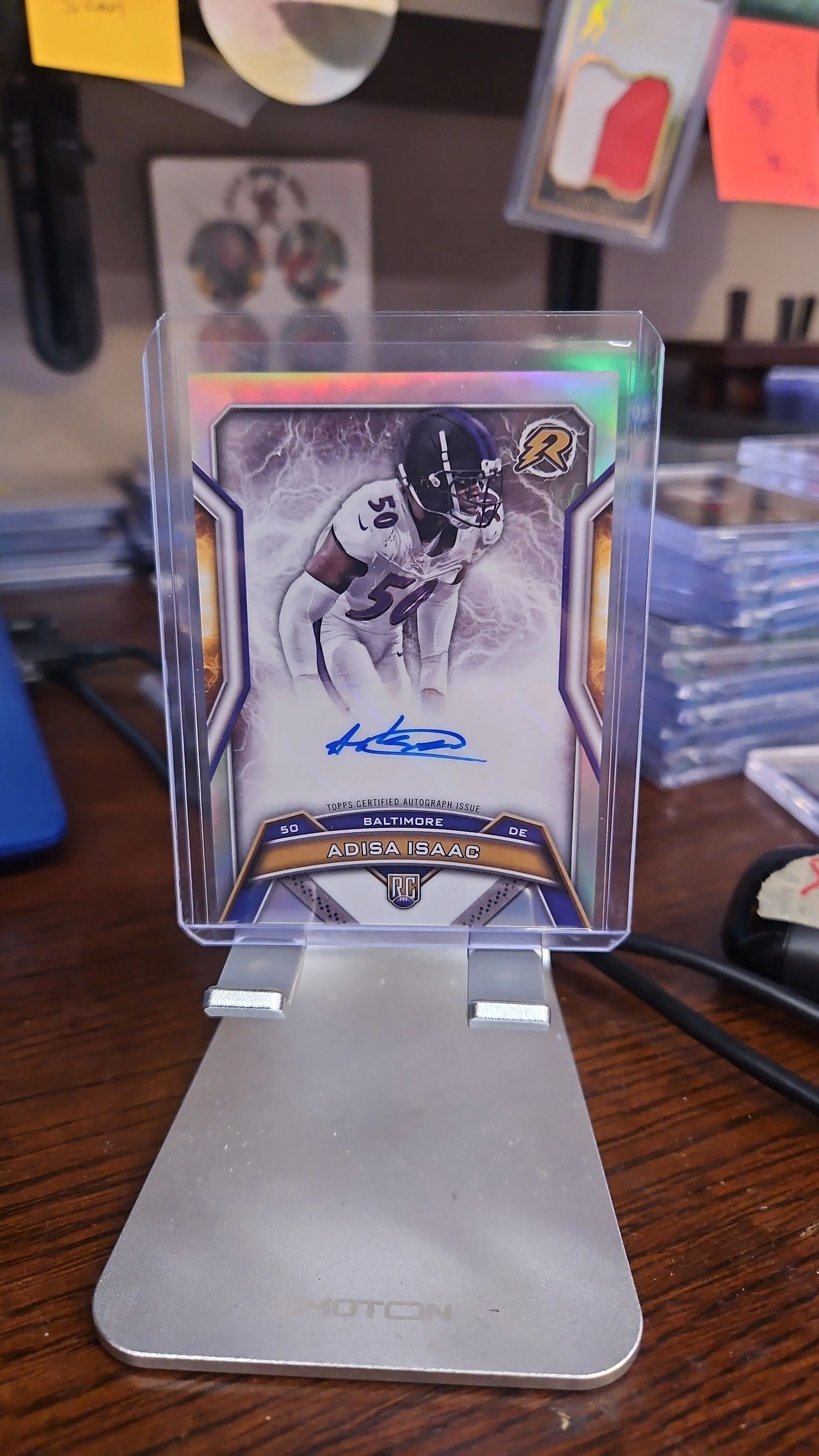Product image for Adisa Issac Rookie Auto..2024 Topps Resurgence....Ravens
