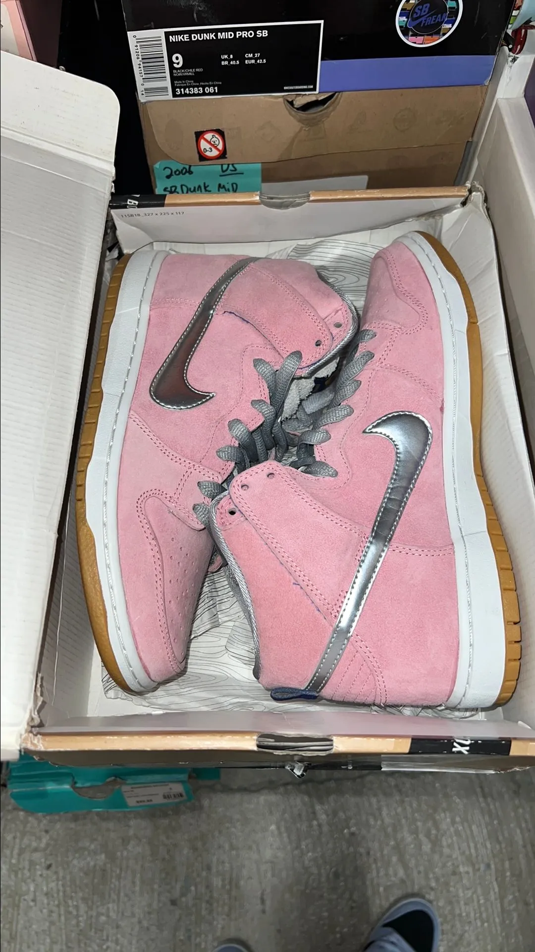 Product image for 2012 CONCEPTS X NIKE SB DUNK HIGH "WHEN PIGS FLY" SIZE 9M BRAND NEW