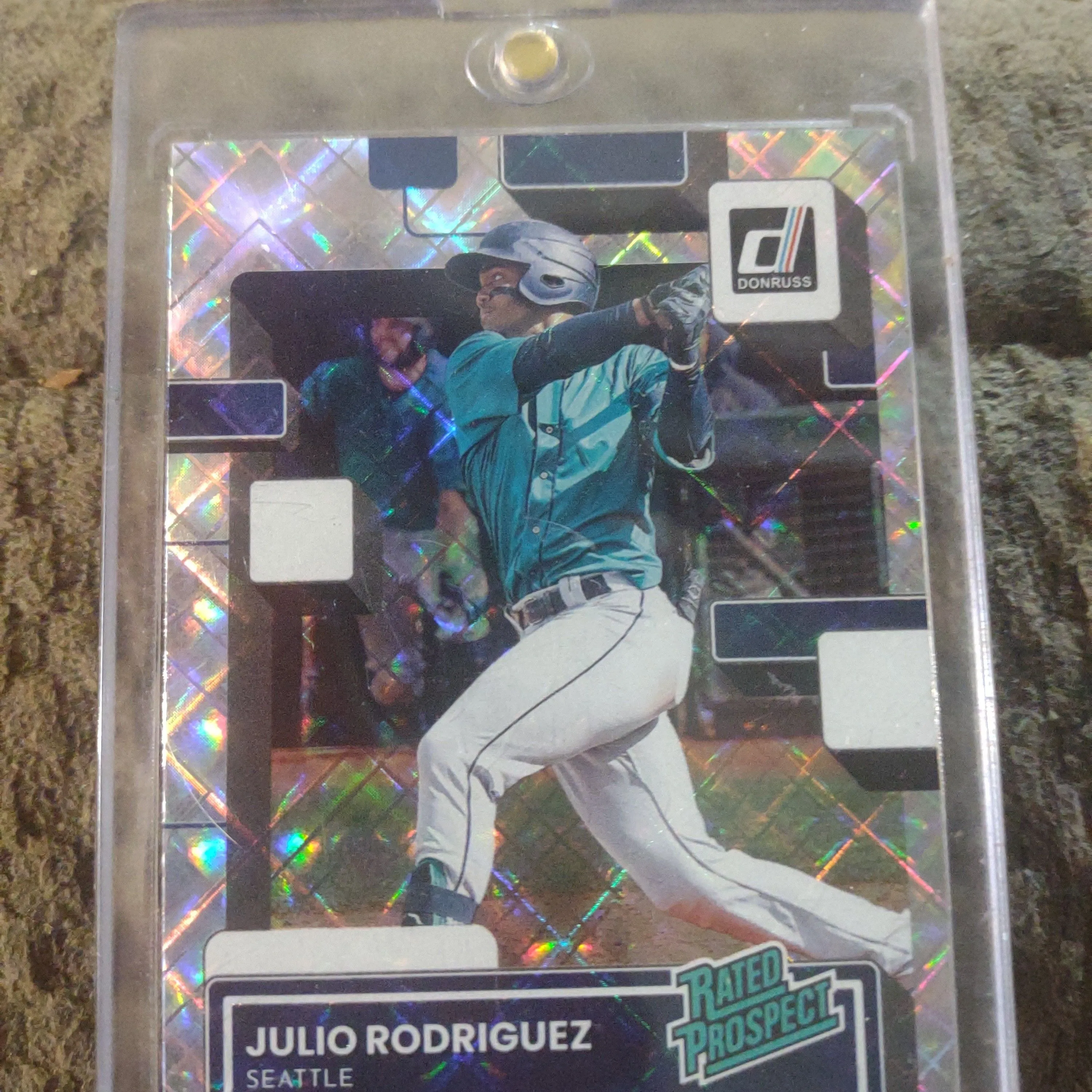 Product image for 2022 donruss rated rookie voltage parallel Julio Rodriguez 