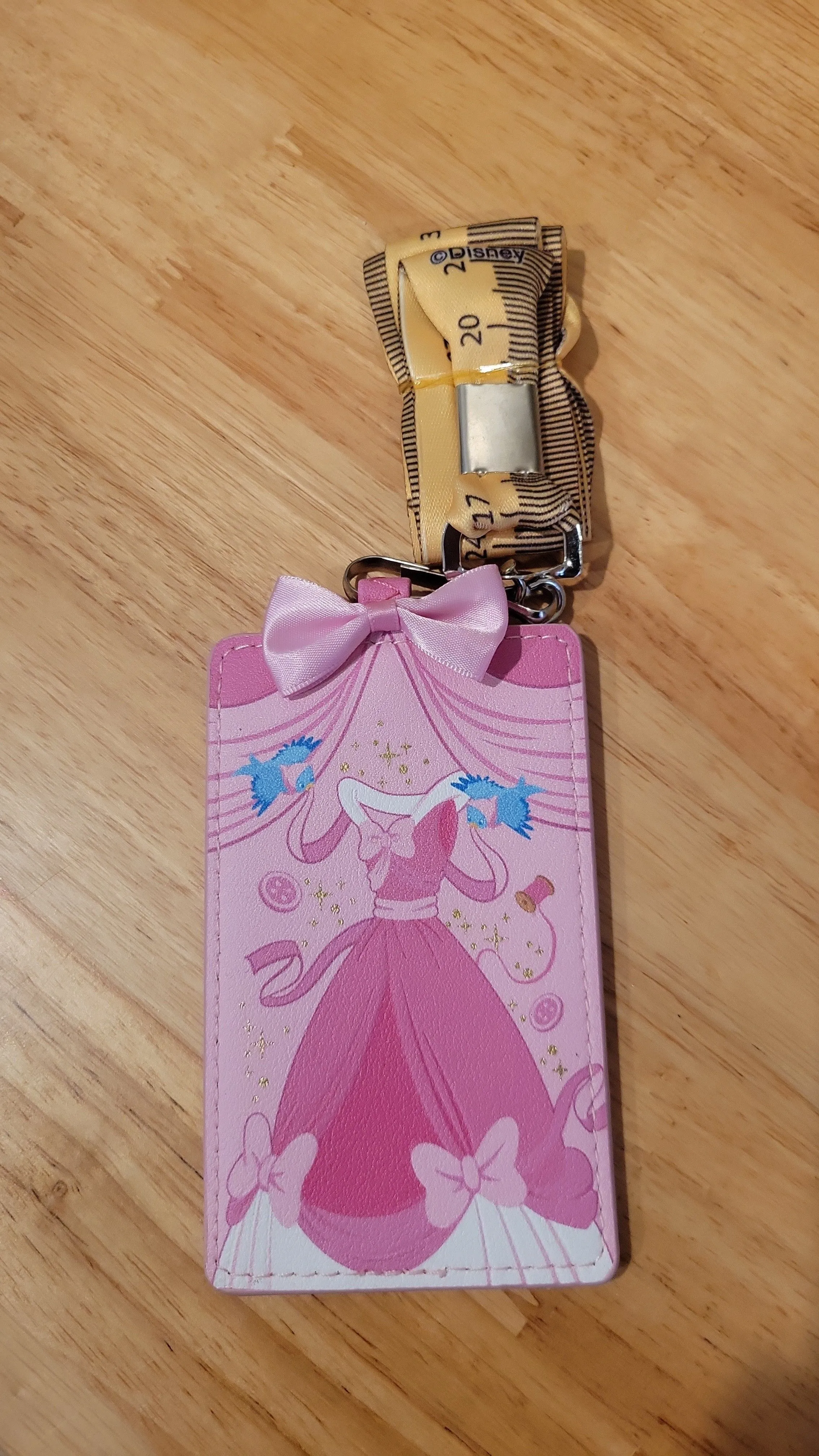 Product image for Loungefly Disney Cinderella Dress Lanyard with Cardholder