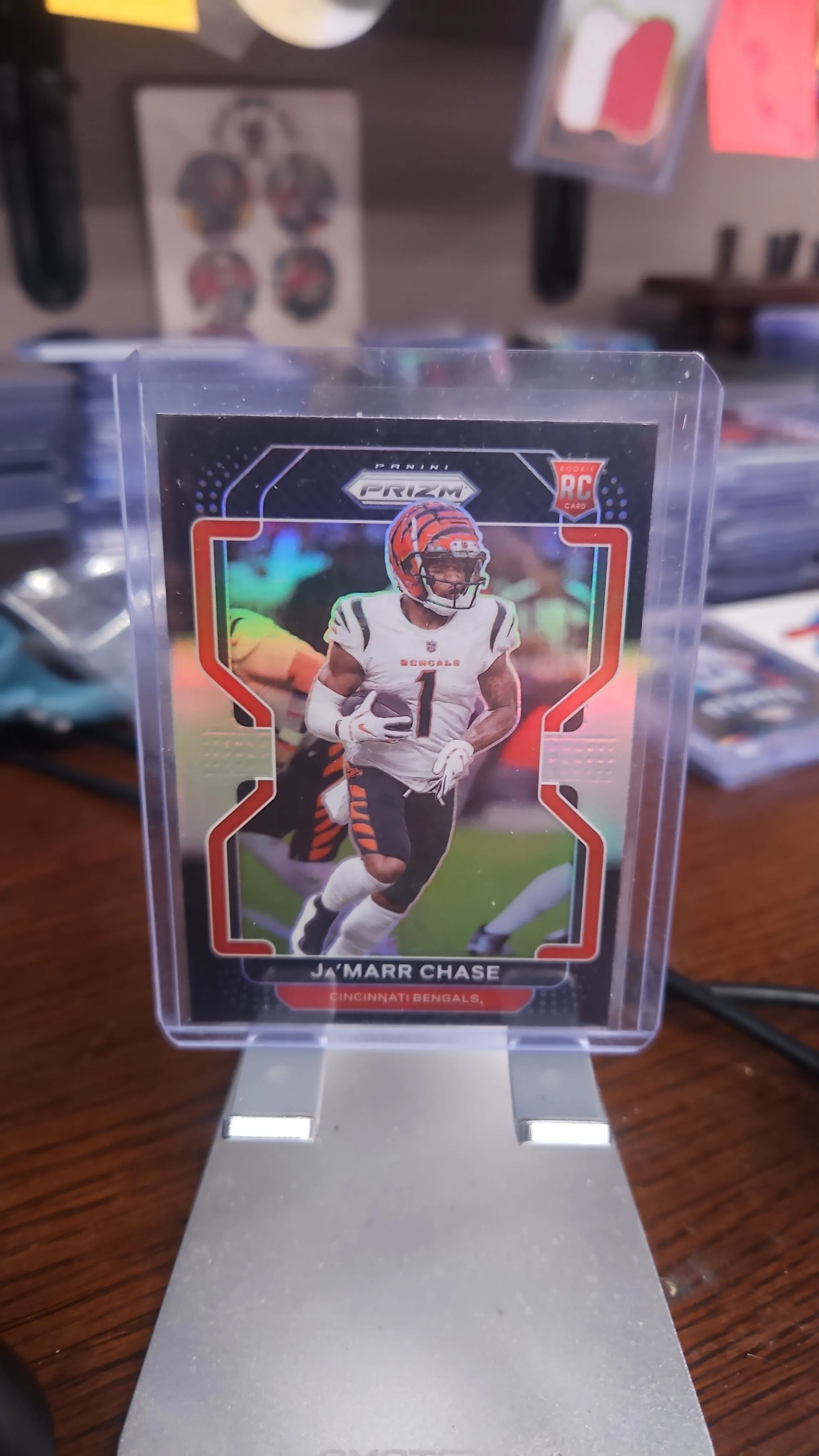 Product image for Jamarr Chase Rookie..2021 Prizm Black.....Bengals