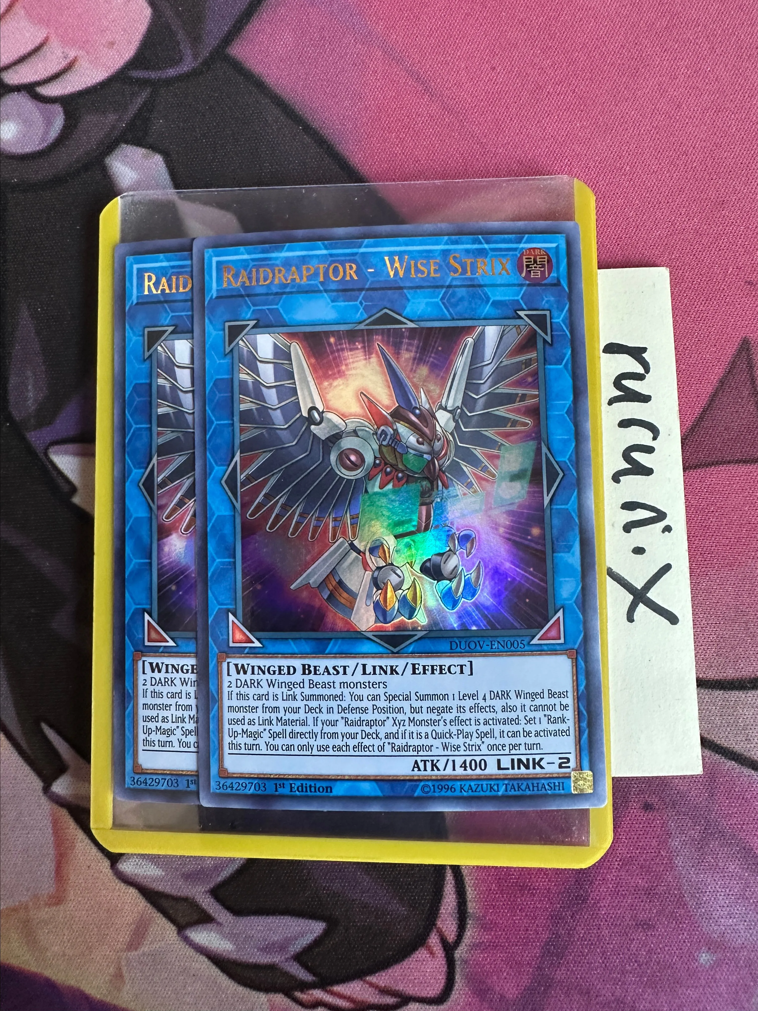 2x Yugioh Raidraptor Wise Strix DUOV-EN005 Ultra Rare Duel Overload (DUOV)   Whatnot: Shop, Sell, Connect