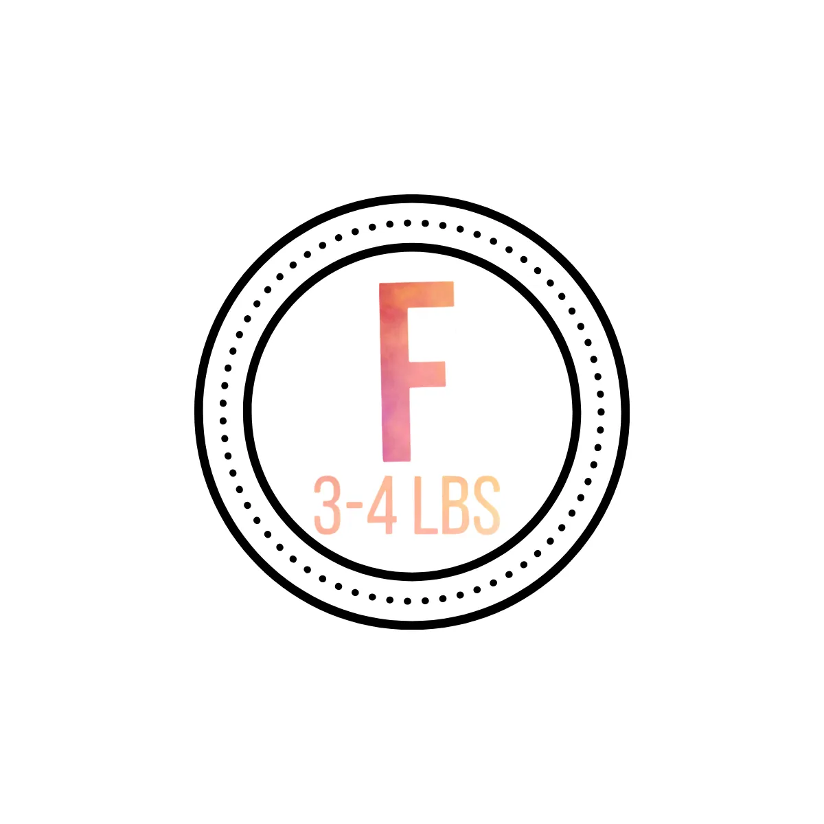 Product image for F 3-4lbs
