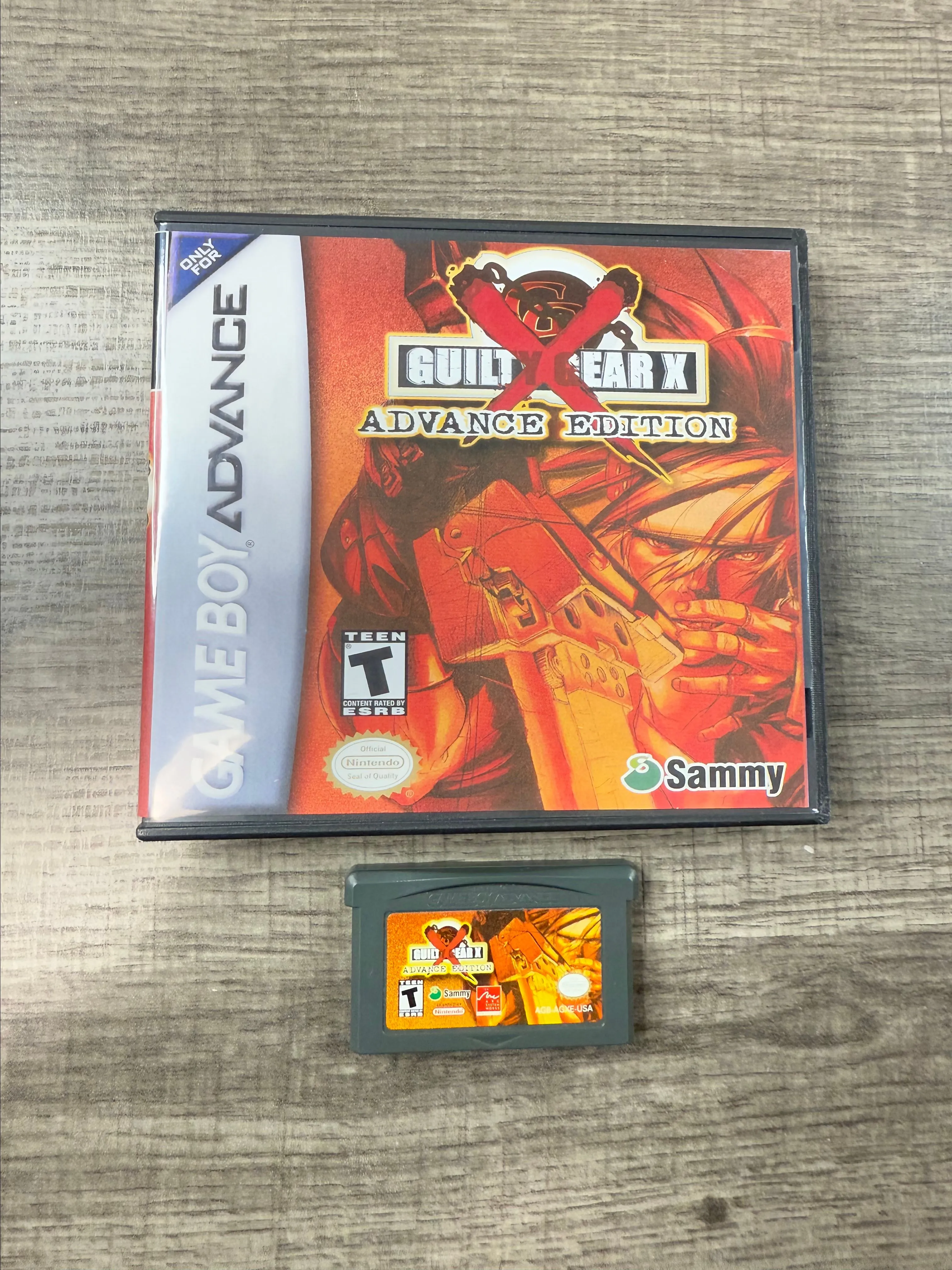 Product image for Guilty gear x advance edition game with custom case for gba