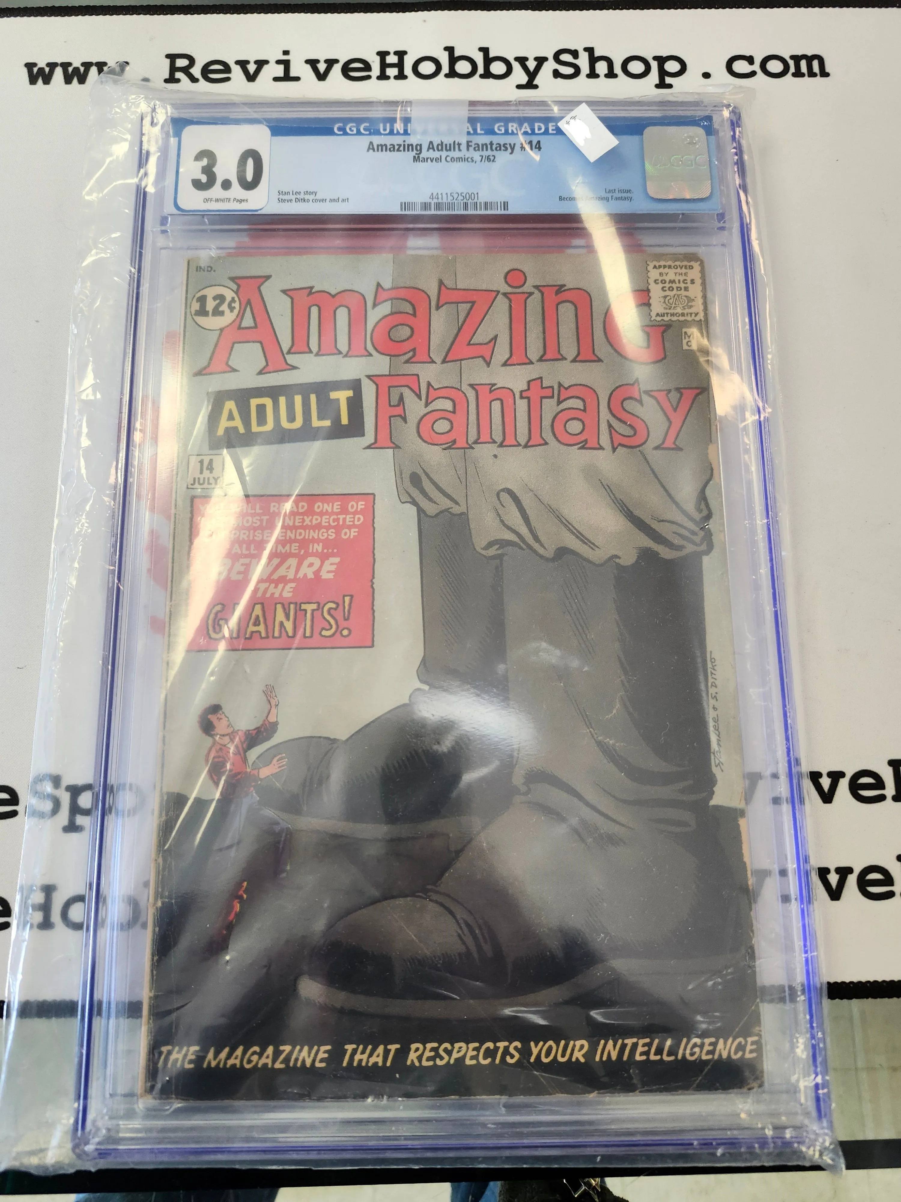 Product image for Amazing Adult Fantasy #14 CGC 3.0 Professor X Prototype