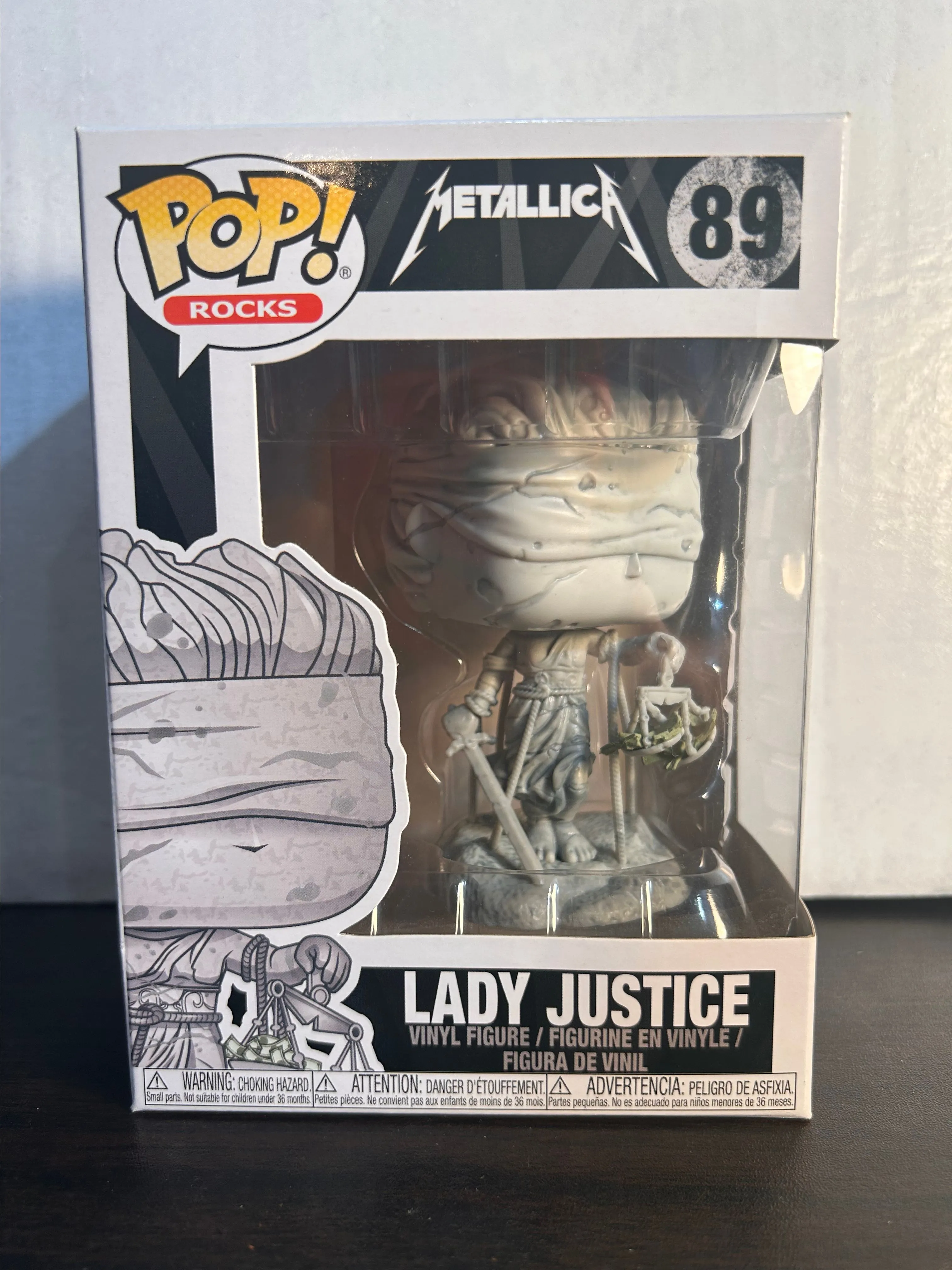 Product image for Lady Justice Metallica Rocks Funko Pop 89 With Protector