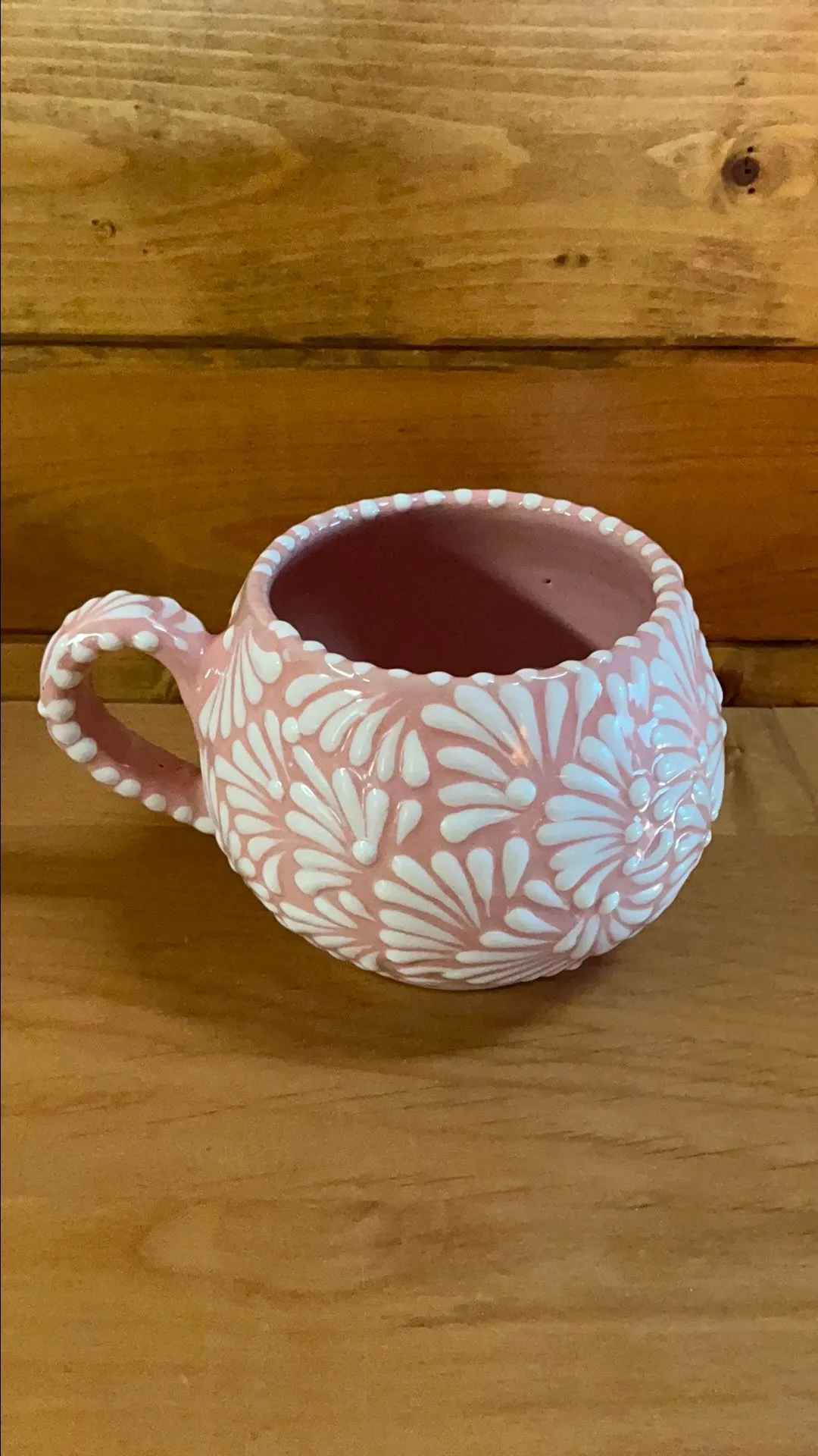 Product image for 40. Pink & White Talavera Mug