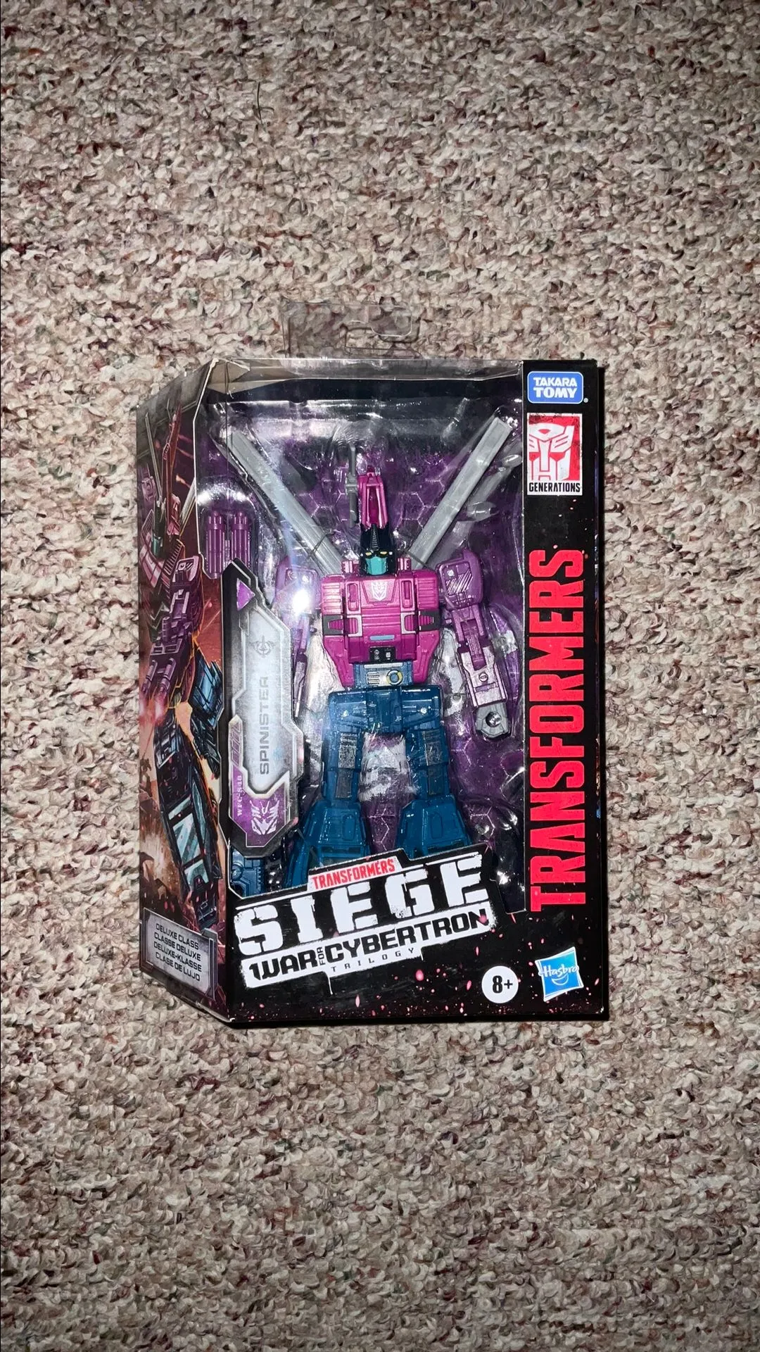 Product image for Hasbro "Transformers: War for Cybertron Trilogy - Siege" Spinister Action Figure