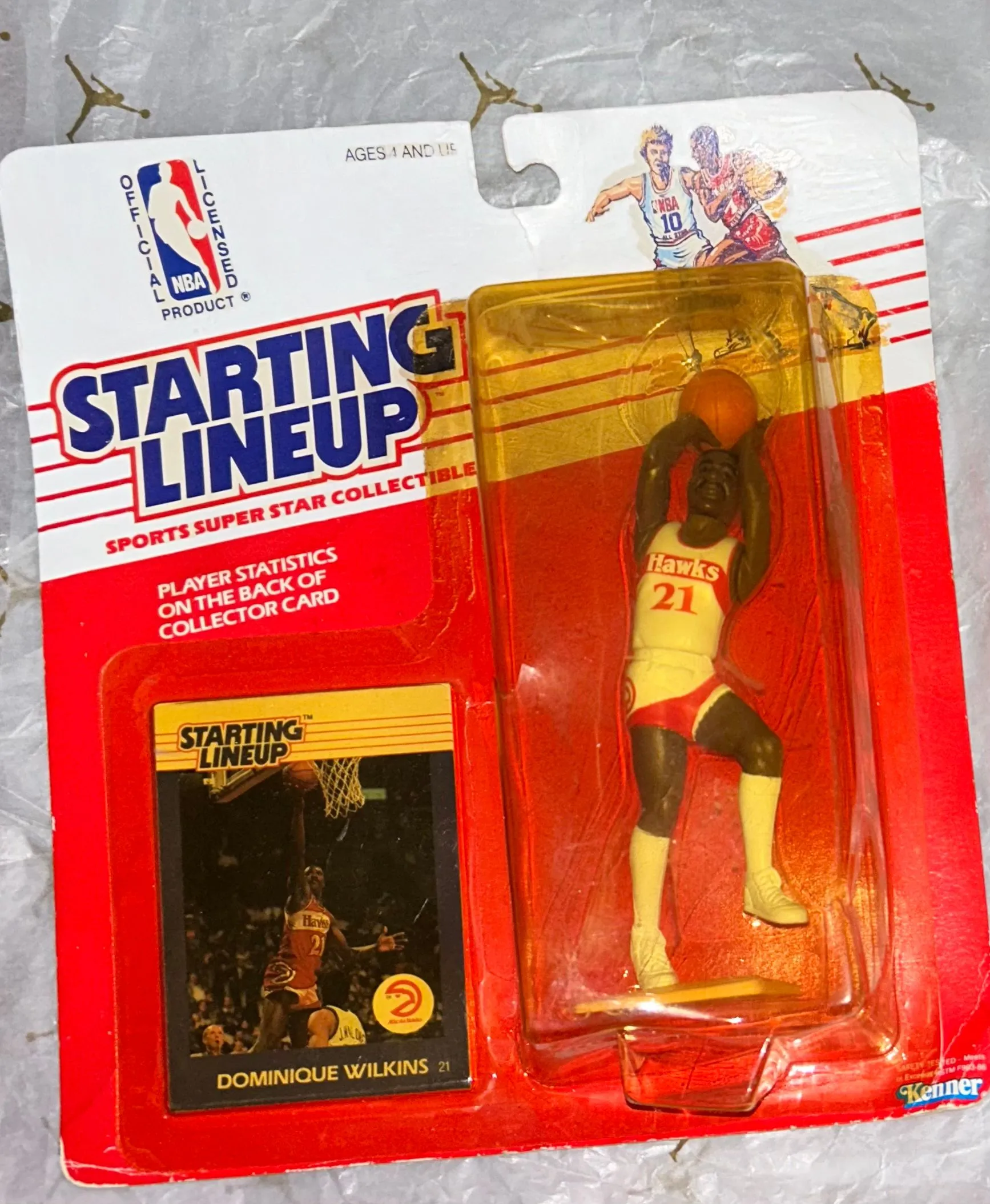 Product image for Starting Lineup 1988  Basketball Dominique Wilkins Rookie Atlanta Hawks