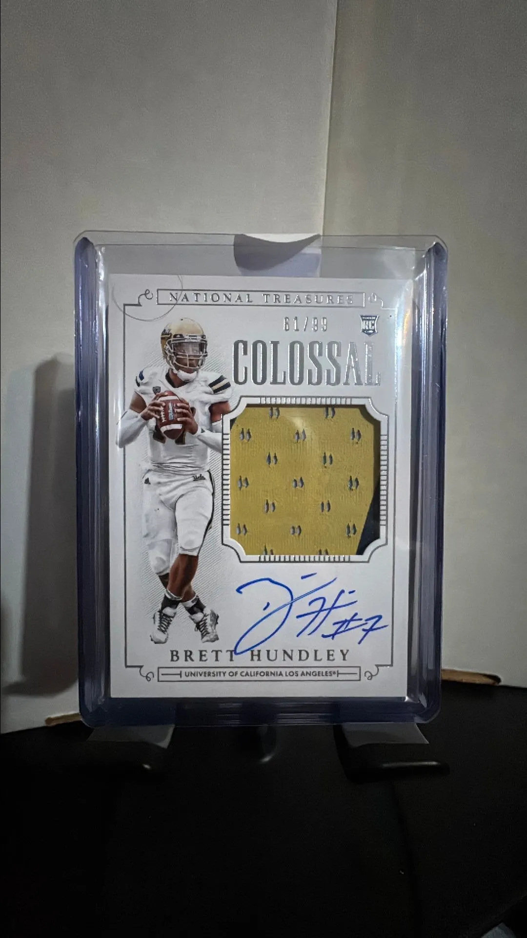Product image for 2015 Panini National Treasures College /99 Brett Hundley #304 Rookie Patch Auto RC