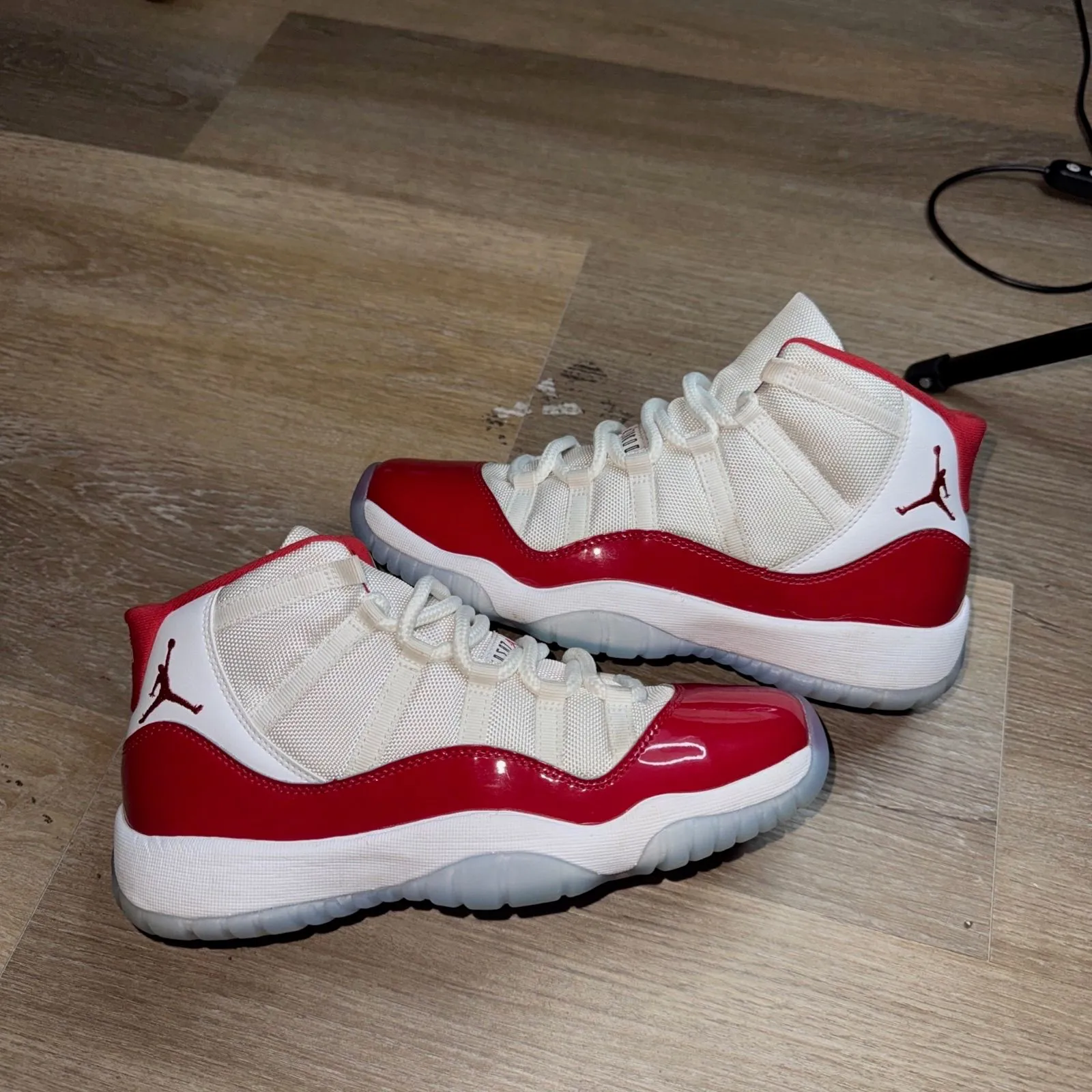 Product image for AIR JORDAN 11 RETRO GS CHERRY SIZE 7Y