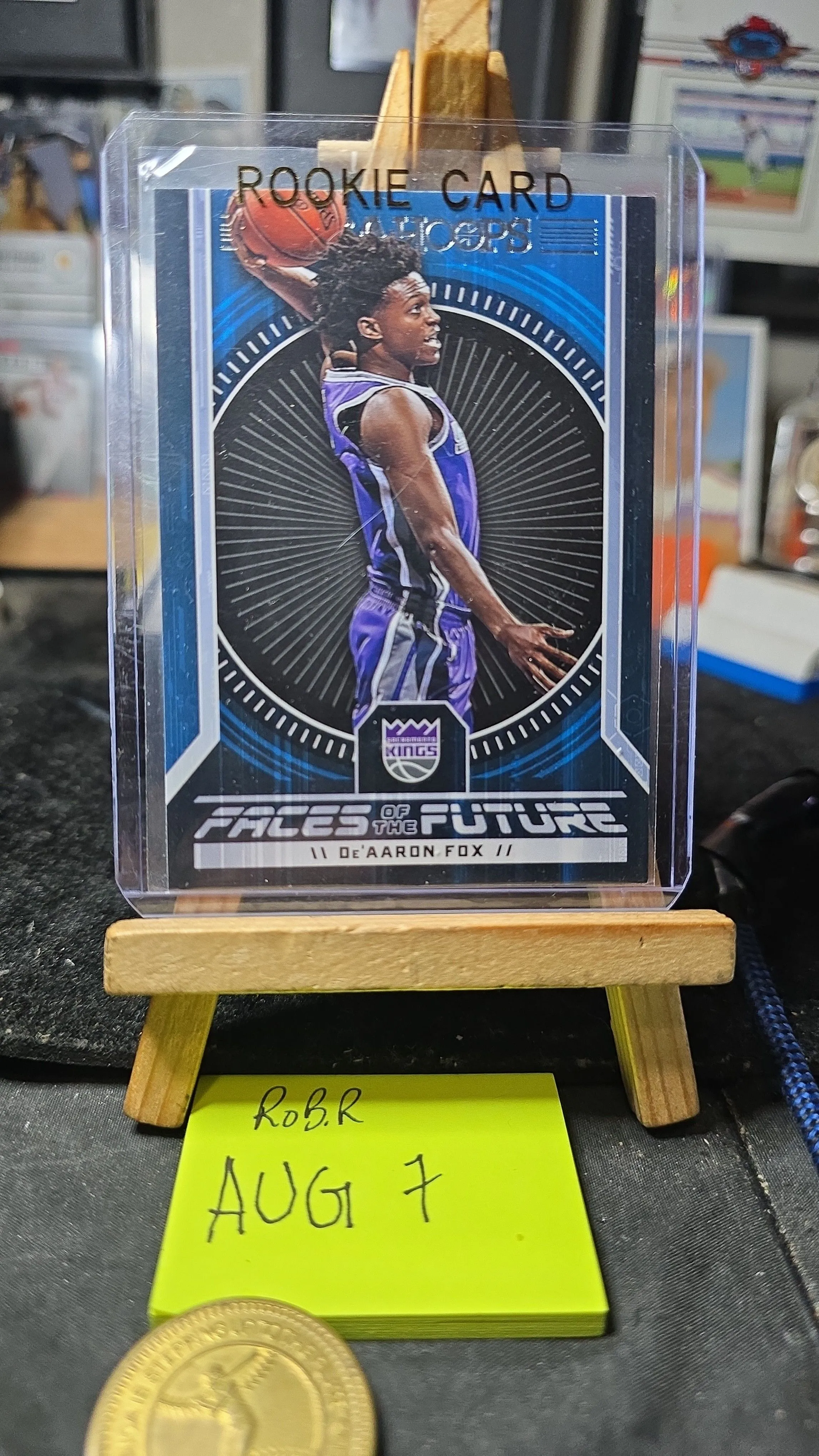 Product image for 2017-18 panini NBA hoops De'AARON FOX RC faces of the future 