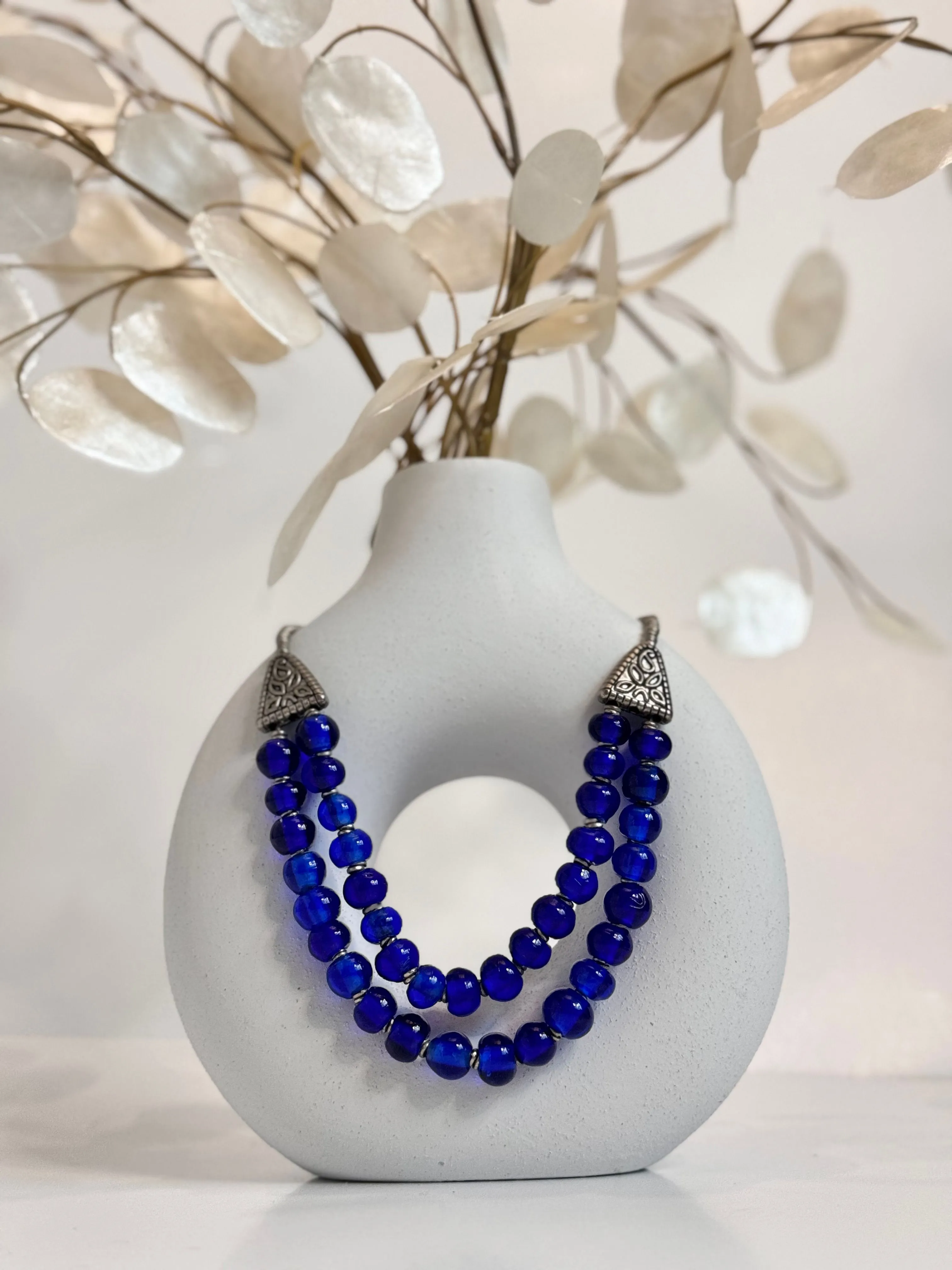 Product image for Cobalt blue glass beads - item #16