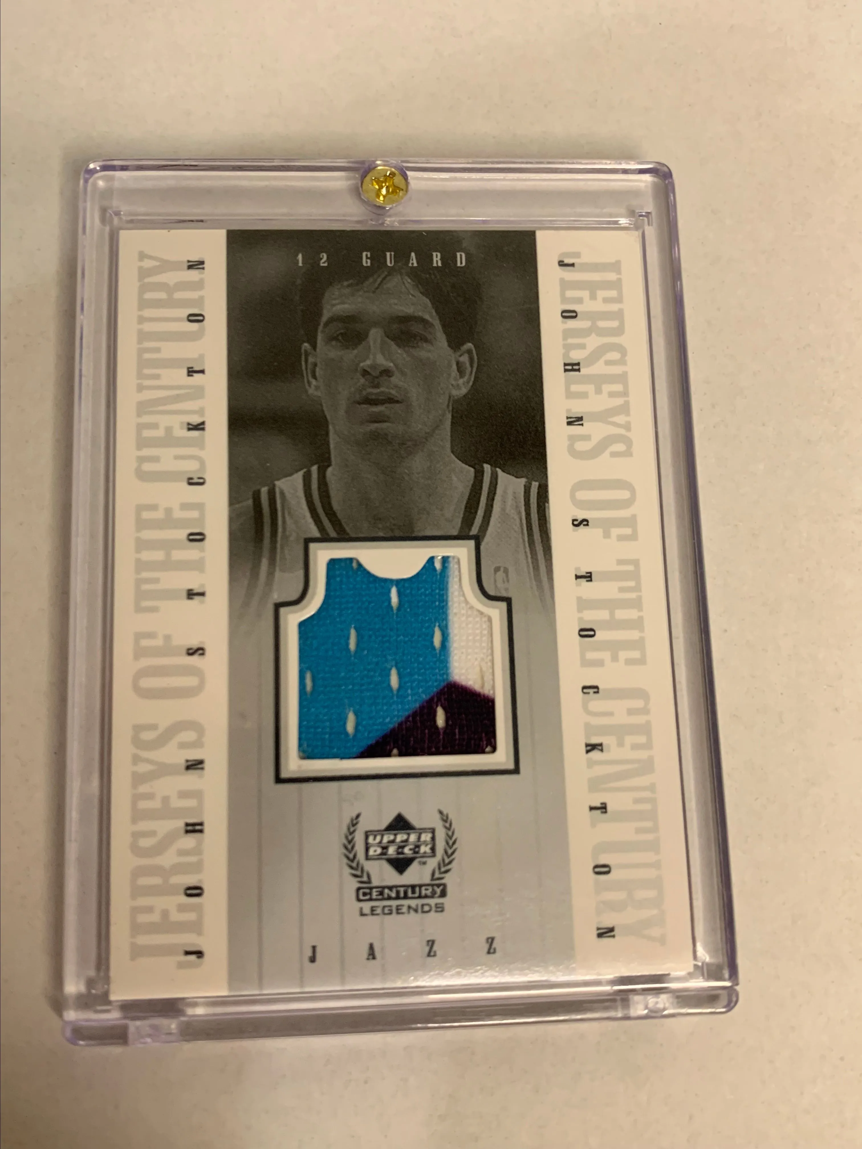 Product image for John Stockton UD triple Color Patch