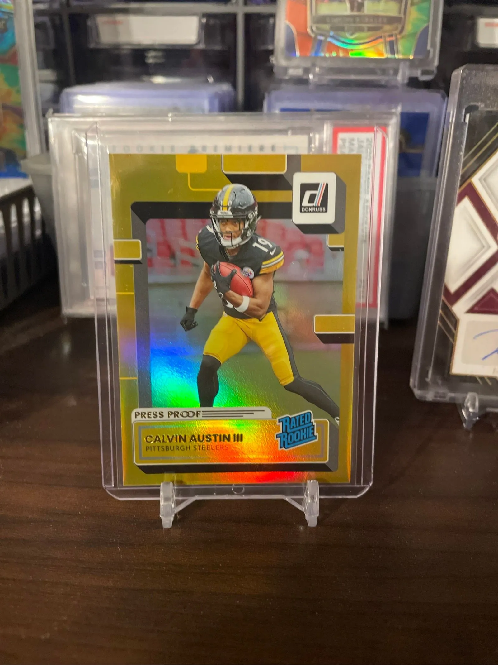 Product image for Calvin Austin Gold Press Proof Rated Rookie