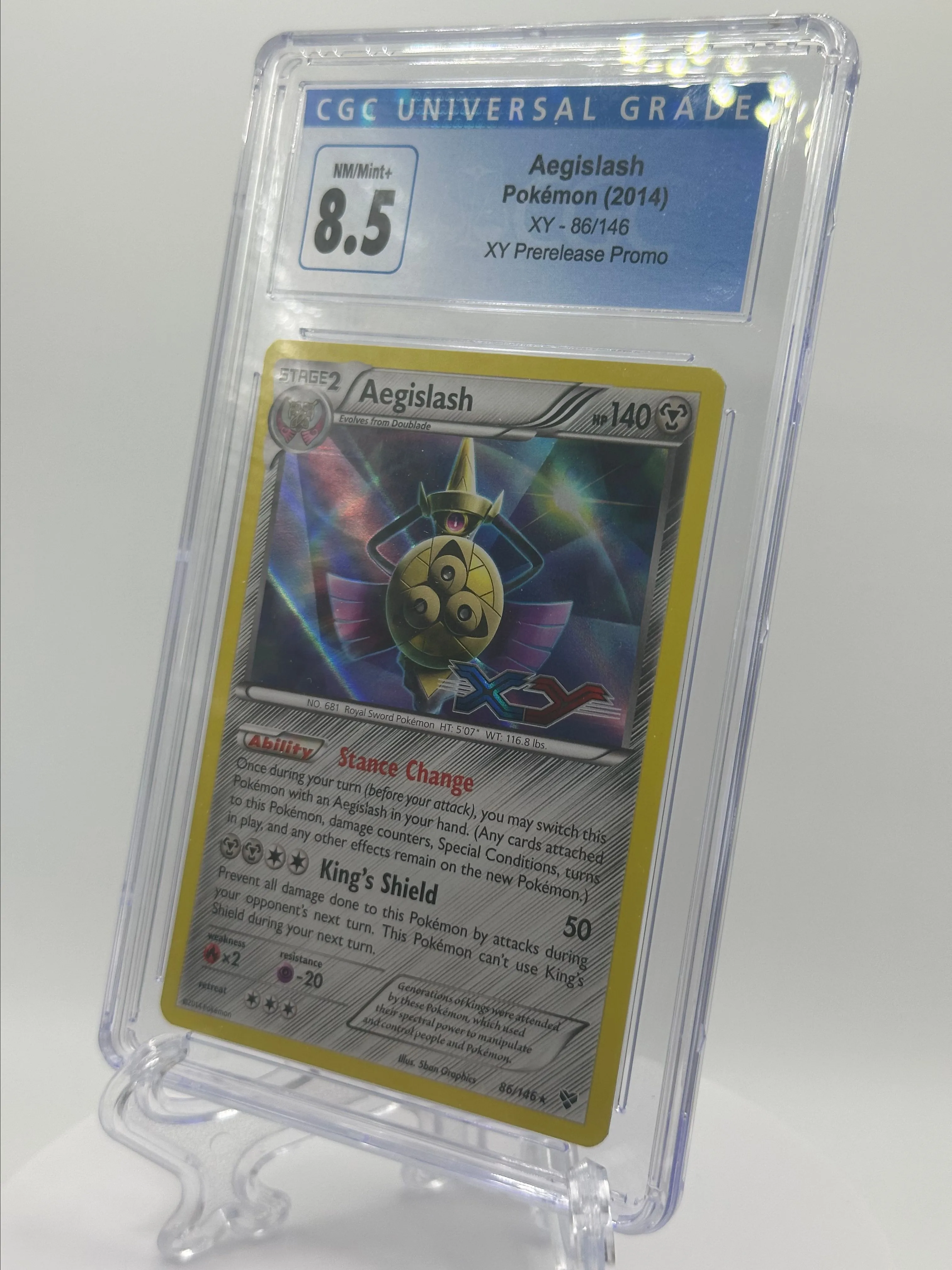 2014 Pokemon XY Prerelease Promo Aegislash 86/146 CGC 8.5  Whatnot: Shop,  Sell, Connect