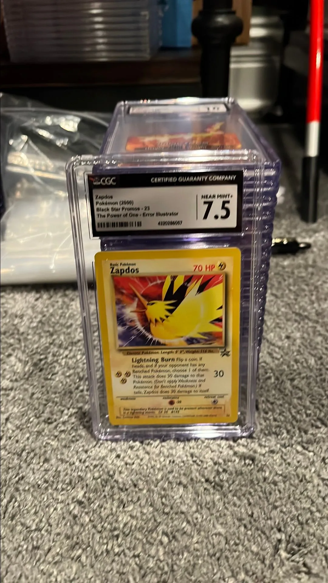 Product image for Zapdos Black Star Promo