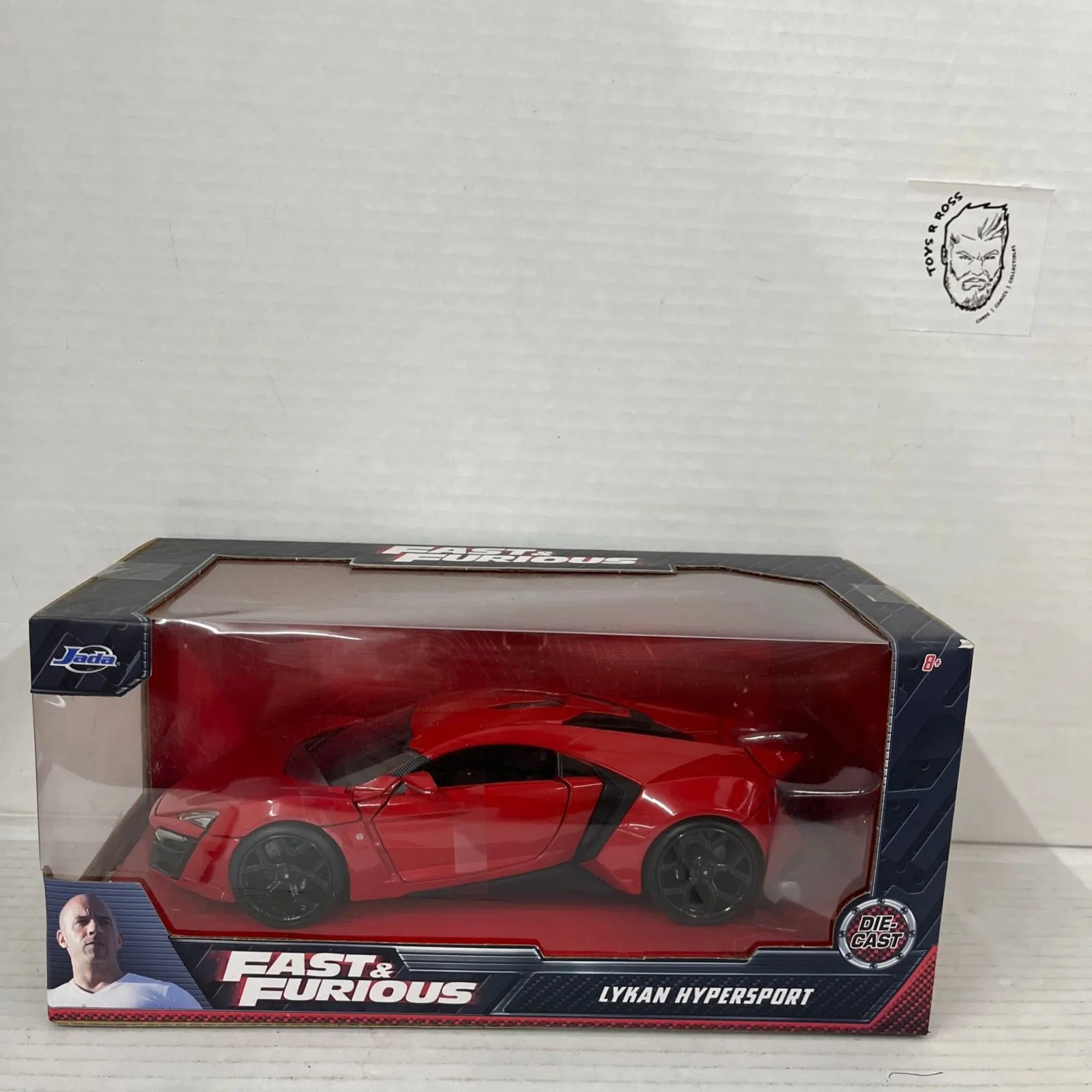 Product image for JADA 97377 2015 FAST AND FURIOUS 7 LYKAN HYPERSPORT SUPERCAR 1:24 DIECAST RED