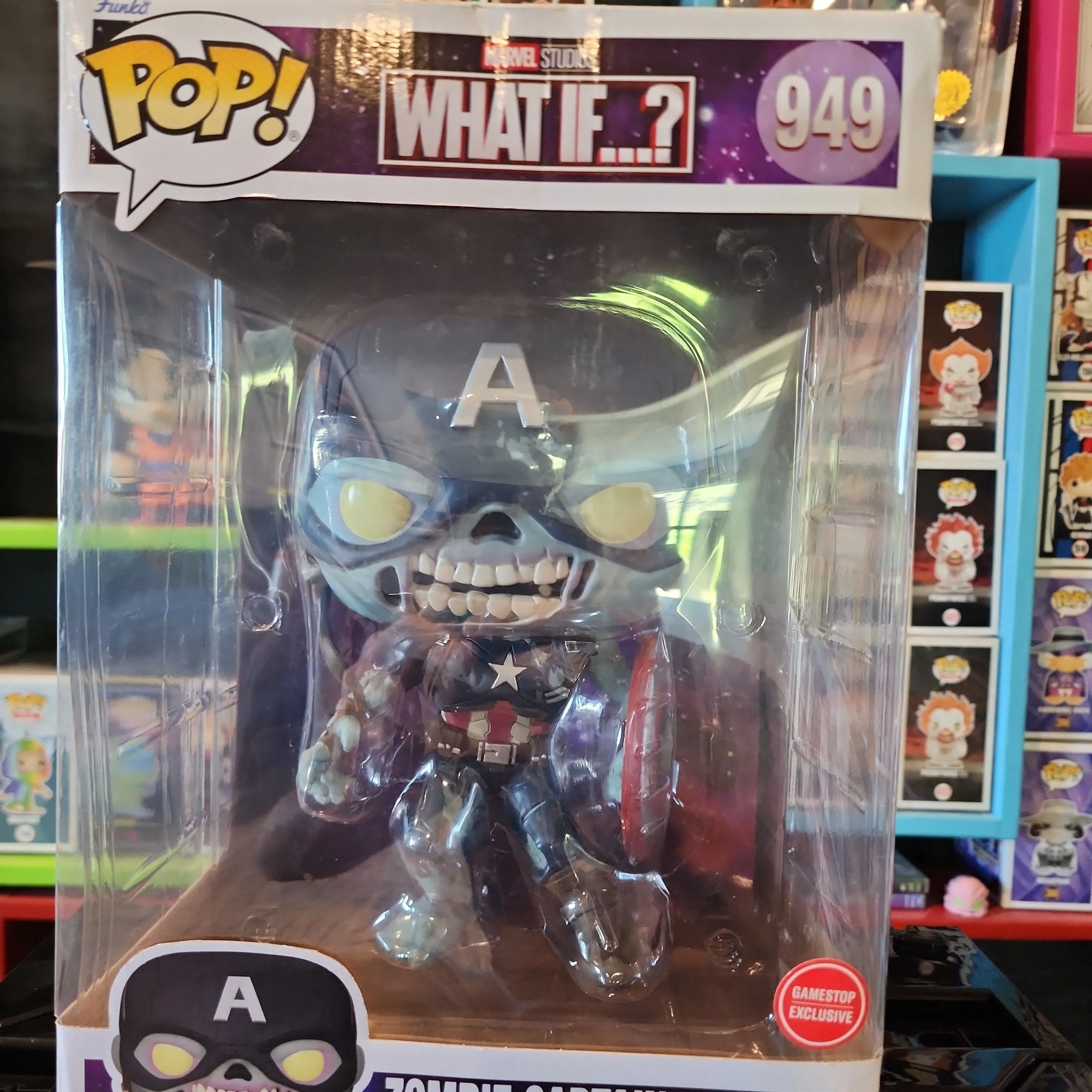 Product image for jumbo pops x2 - captian america and black panther
