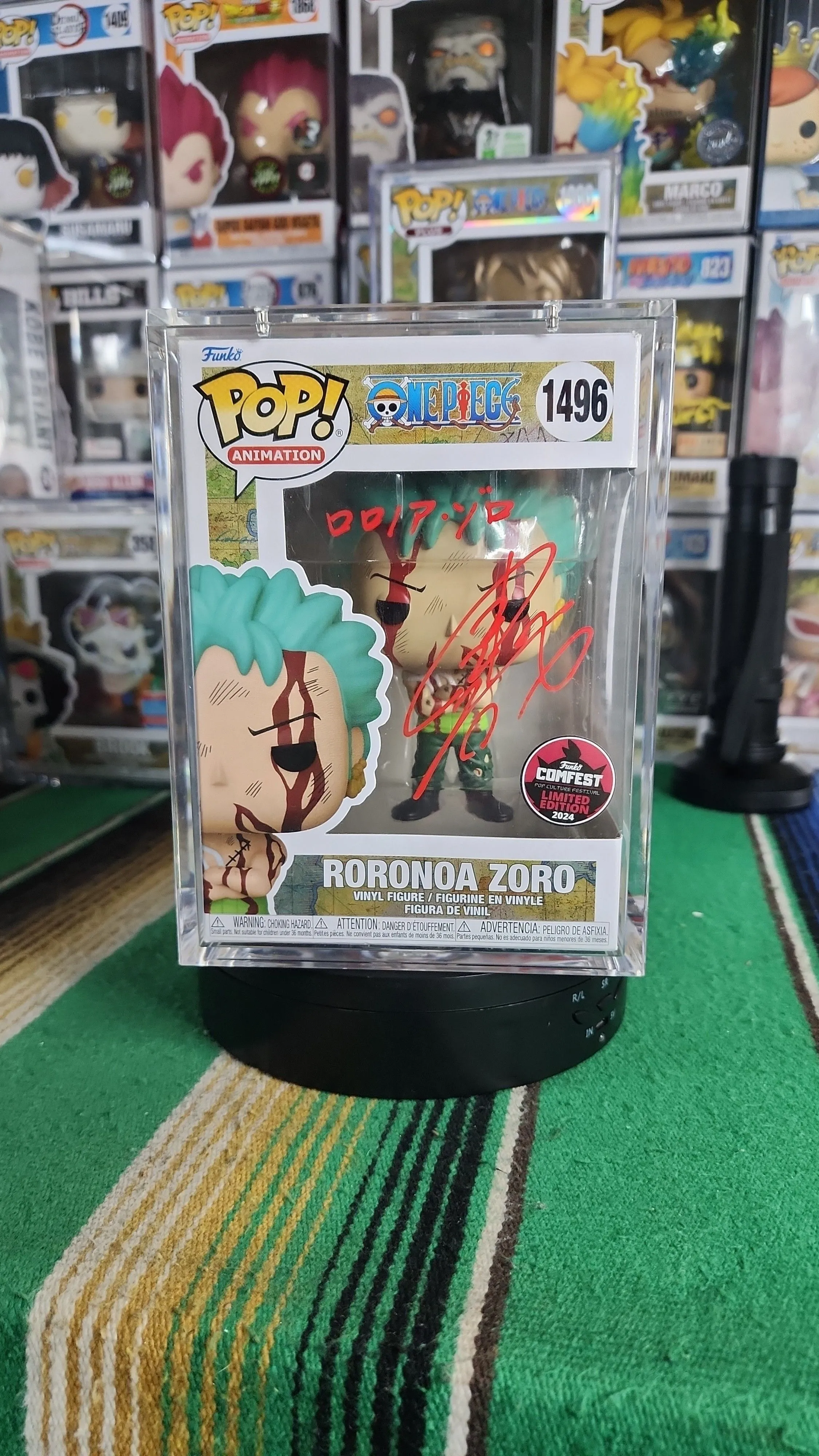Product image for Signed Zoro JVA Comfest 1496 Exclusive Funko