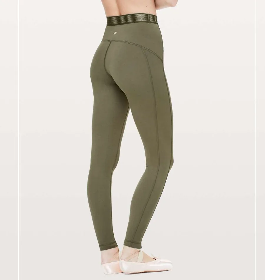 Product image for Lululemon Principal Dancer Golden Lining Tight *28" Armory size 4