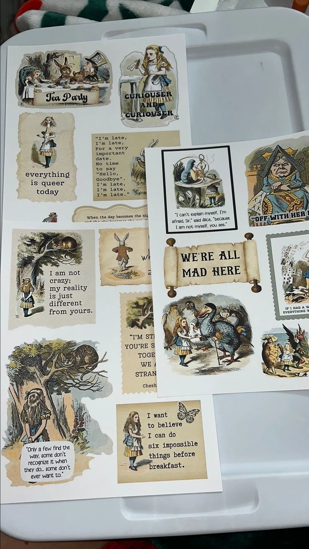 Product image for Alice In Wonderland Printable #43 minor blurriness