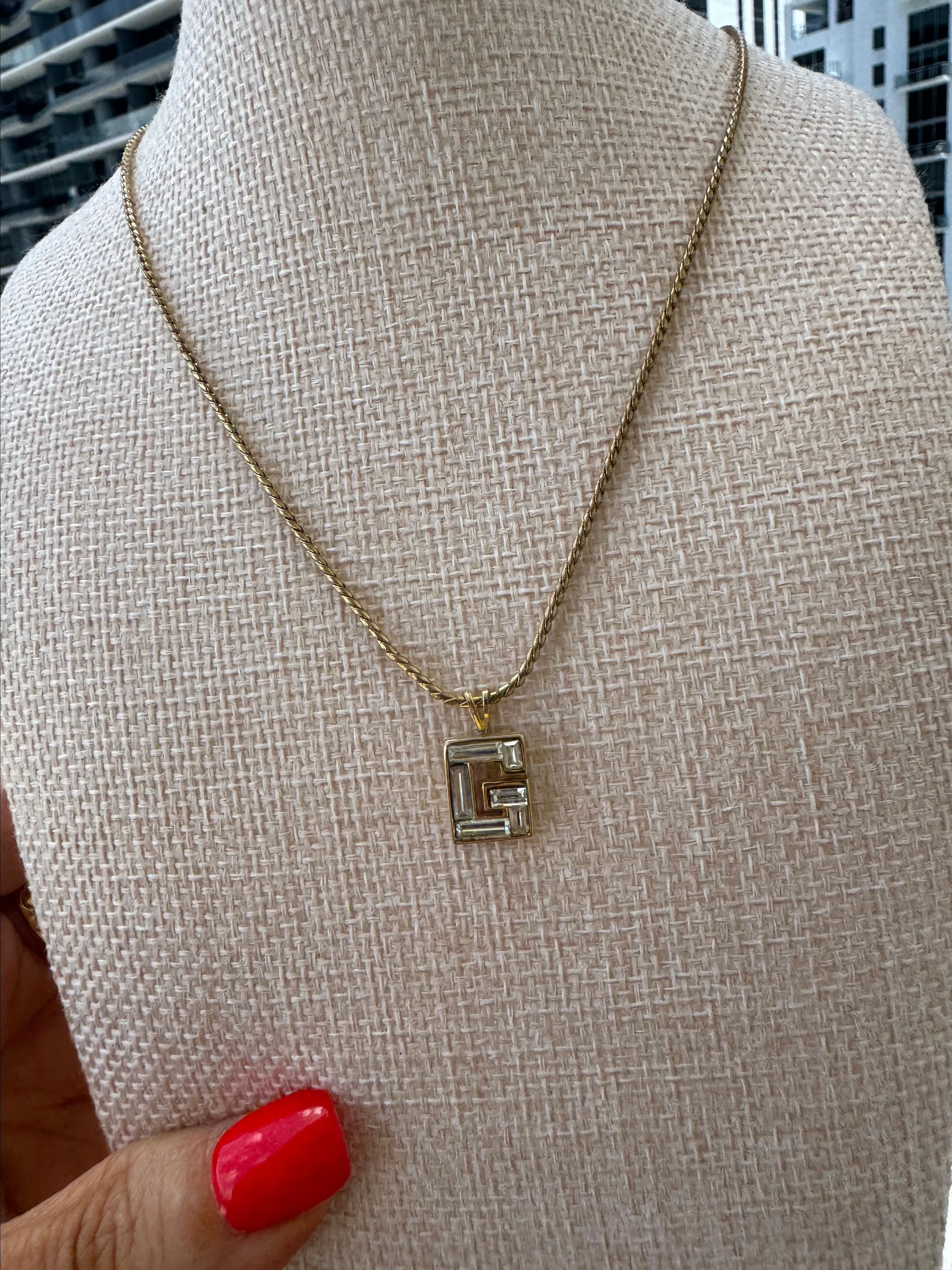 Product image for 37. Givenchy Vintage Crystal Necklace