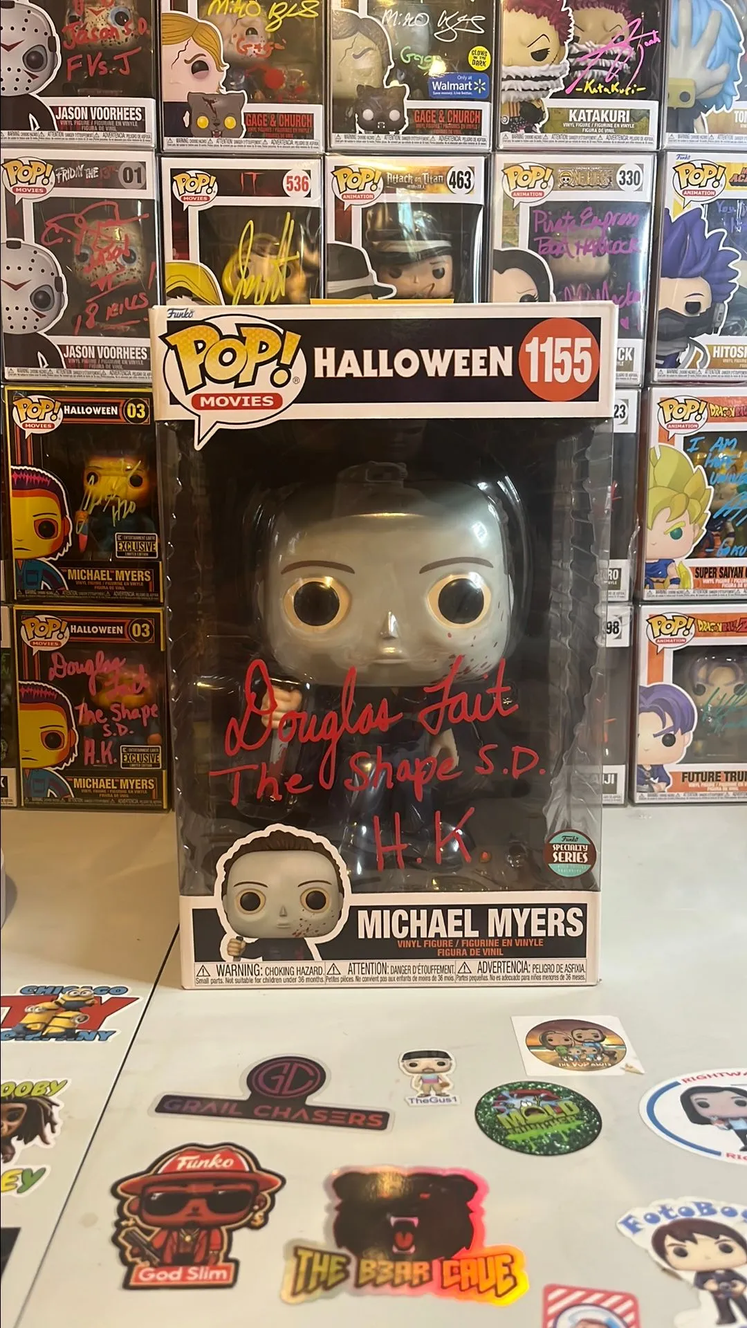 Product image for Signed Michael Myers Douglas Tait Funko Pop