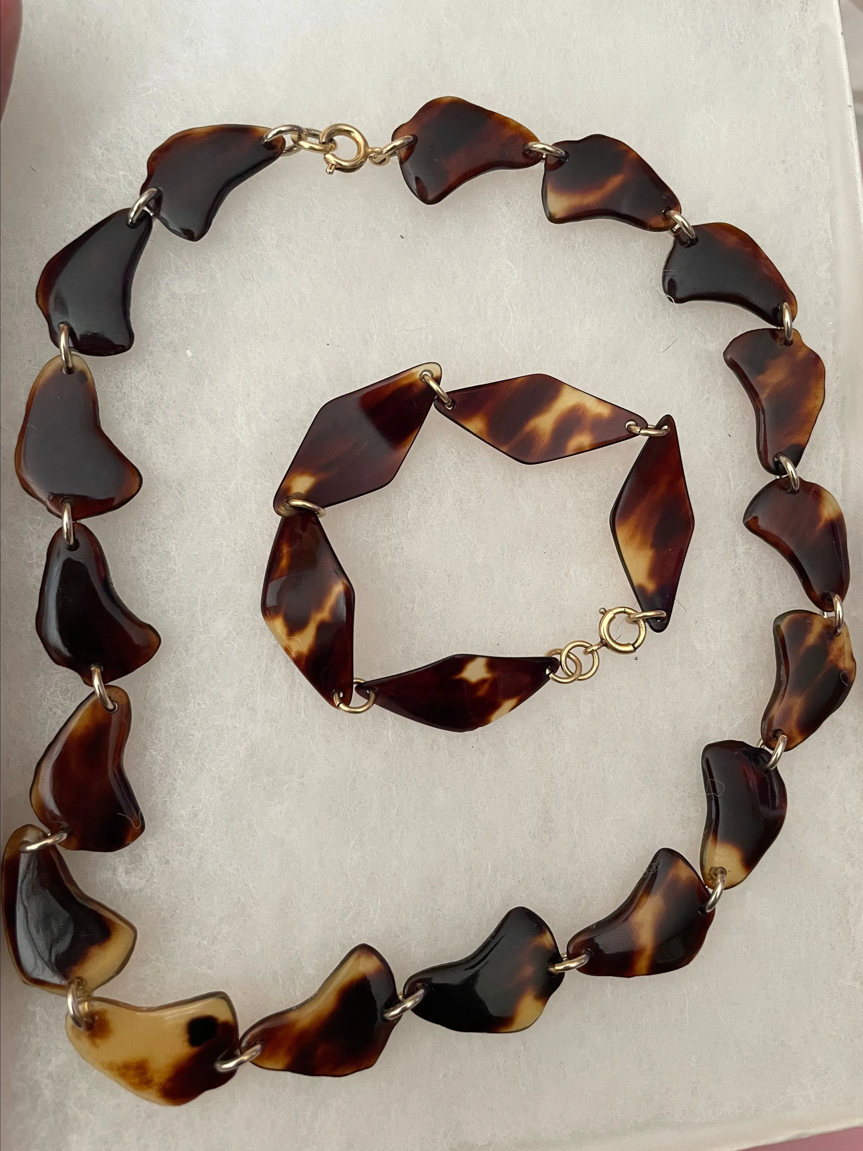 Product image for Japanese ORGANIC 12ktGF VTG Jewelry 2Pc Set