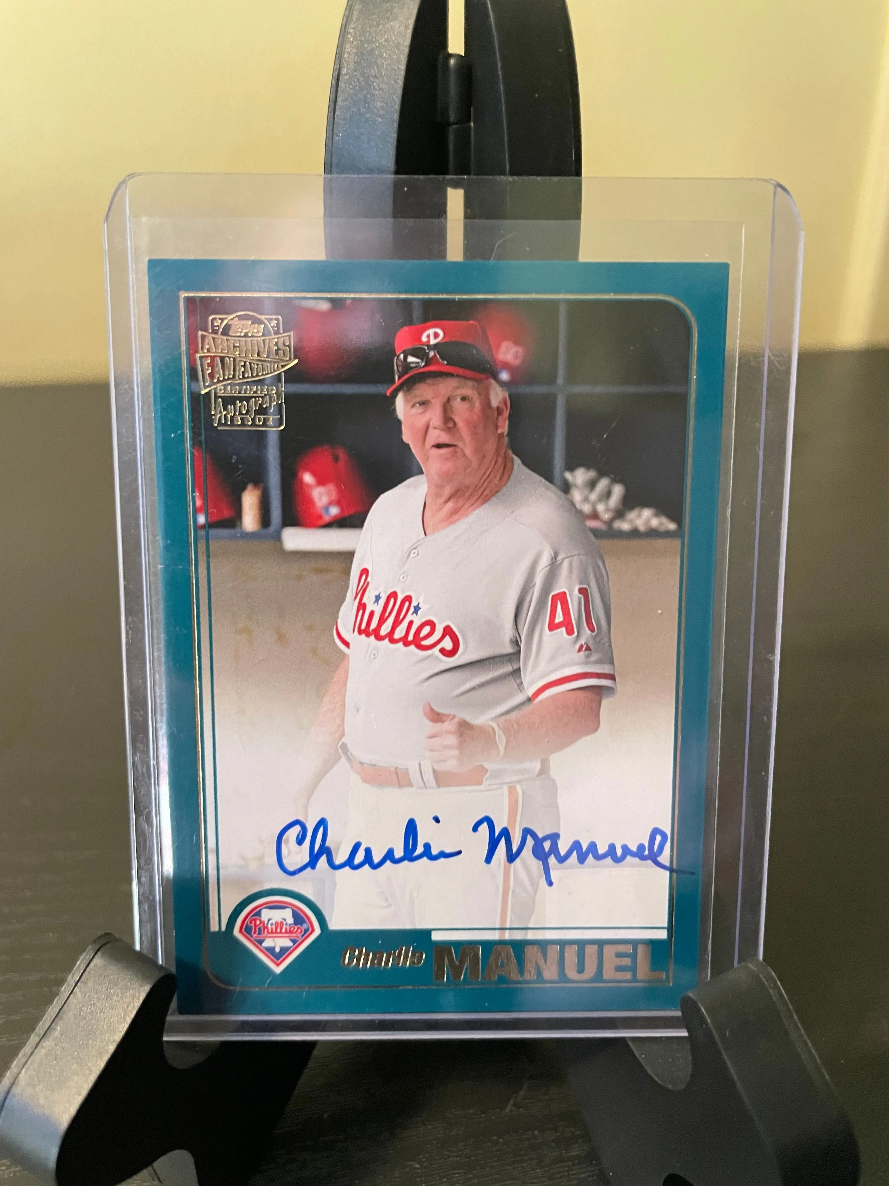 Product image for 2020 Topps Archives Fan Favorite Charlie Manuel On card Auto