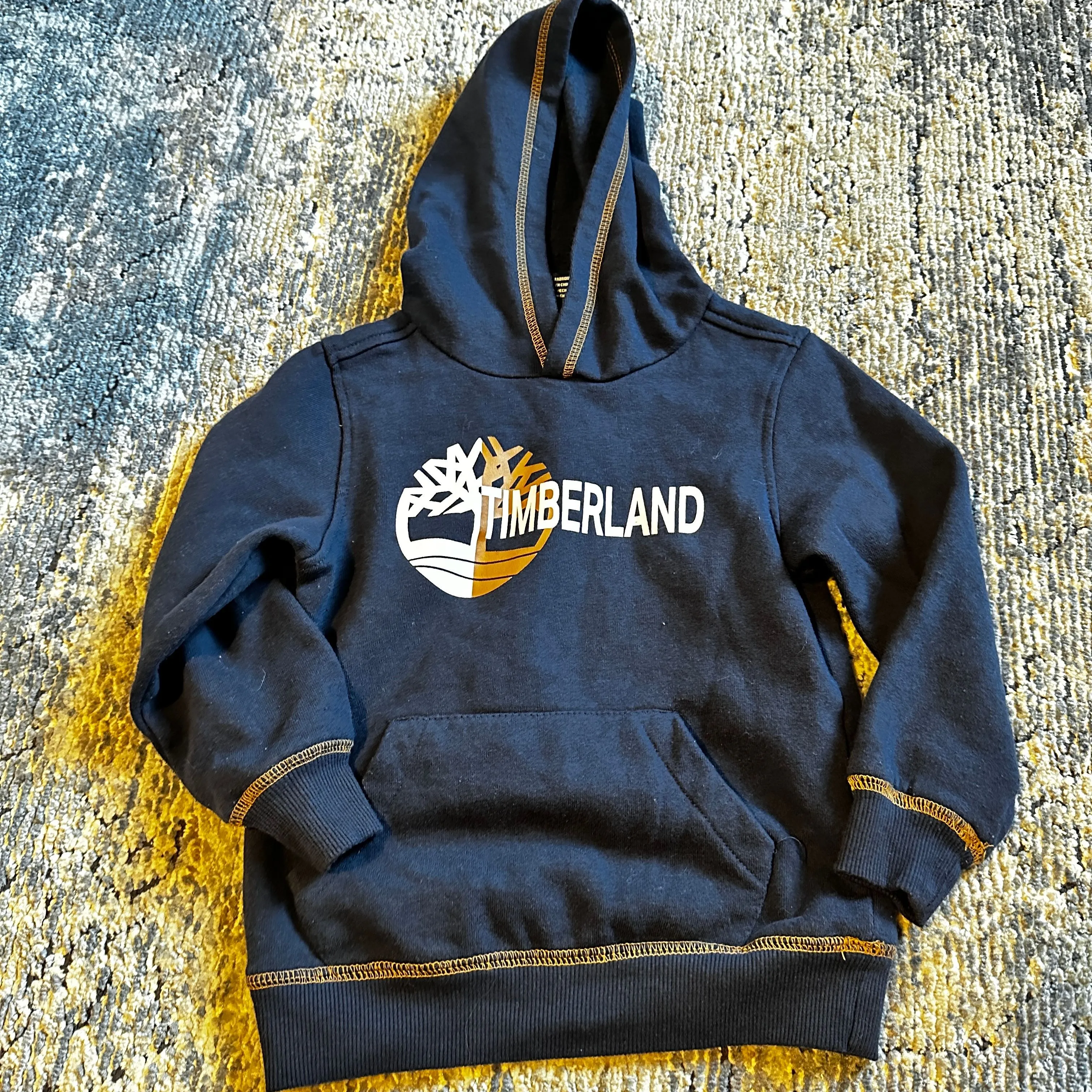 Product image for Box D: 309: 3-4T navy timberland hoodie sweatshirt top shirt 🏈🍂