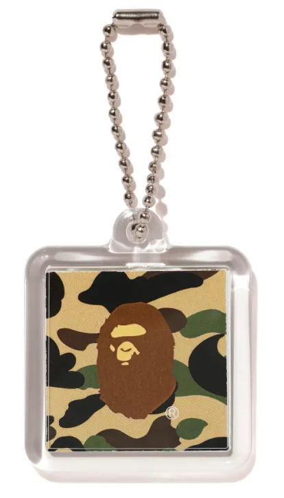Product image for Accessory - Bape Camo Keychain Yellow Camo